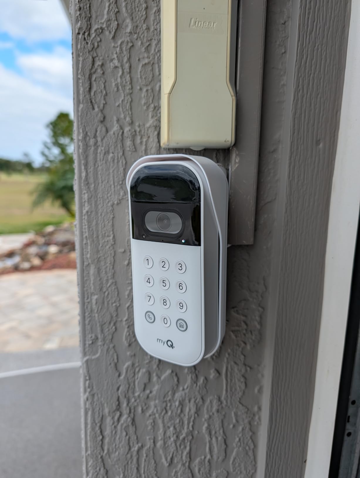 myQ Smart Garage Door Video Keypad with Wide-Angle Camera, Customizable PIN Codes, and Smartphone Control - Customer Photo 1