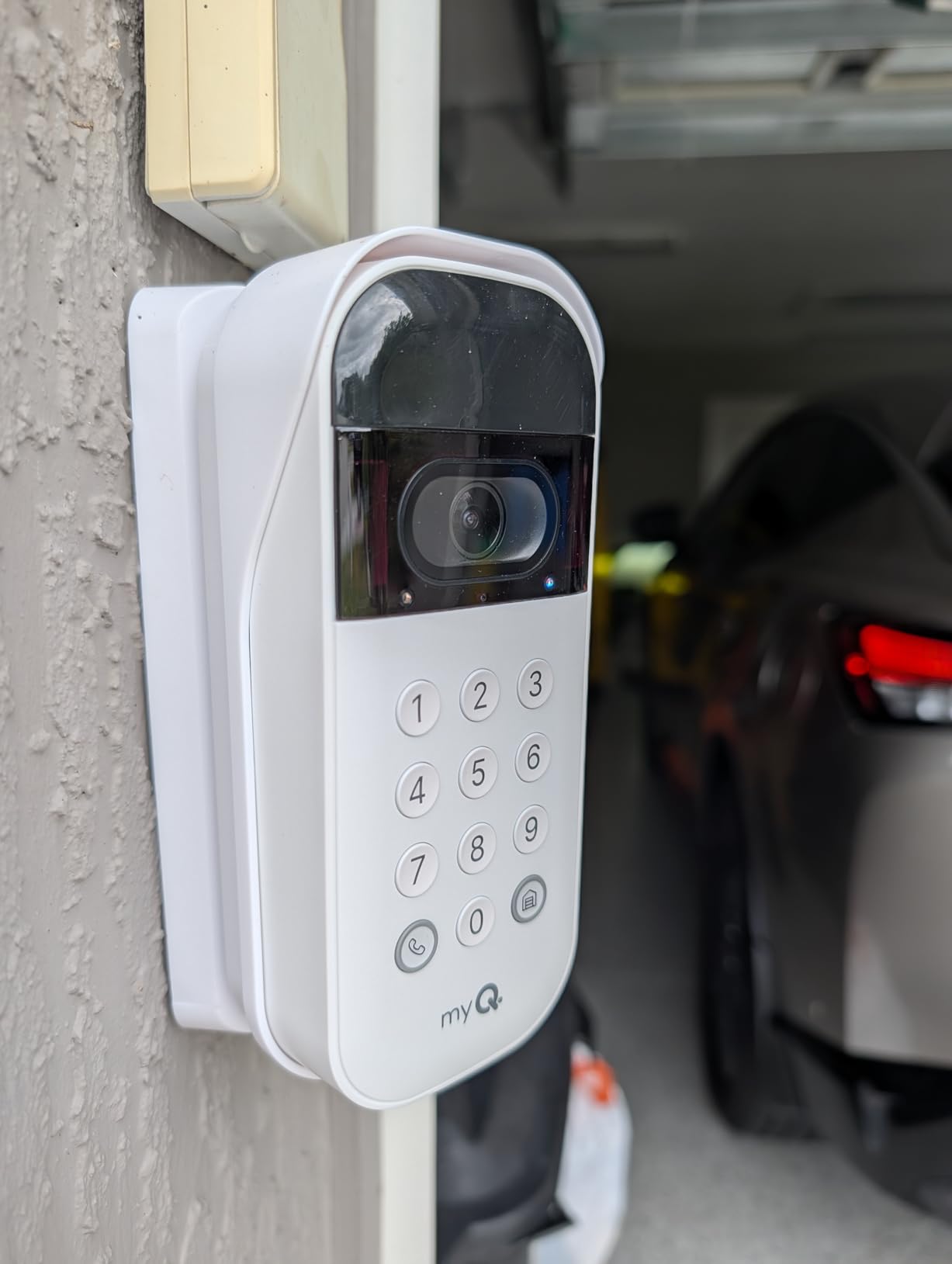 myQ Smart Garage Door Video Keypad with Wide-Angle Camera, Customizable PIN Codes, and Smartphone Control - Customer Photo 2