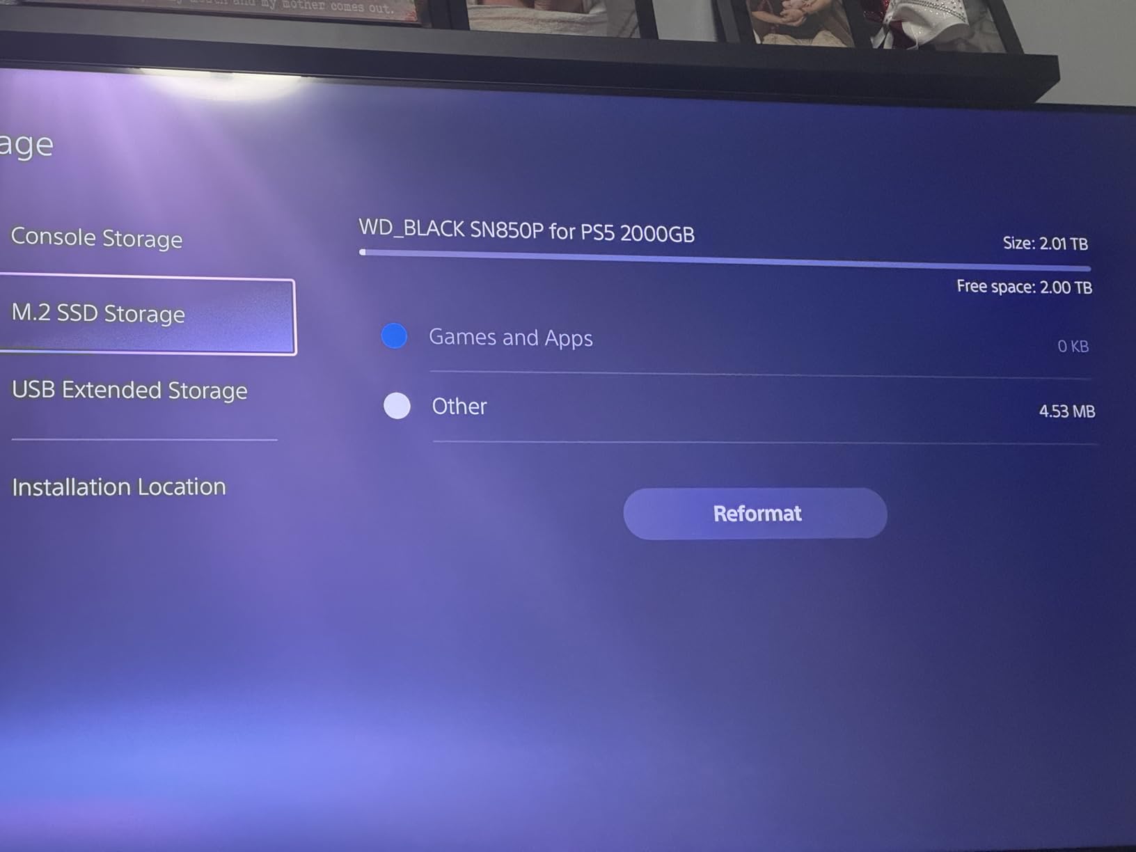 WD_BLACK 1TB SN850P NVMe M.2 SSD Officially Licensed Storage Expansion for PS5 Consoles, up to 7,300MB/s, with heatsink - Customer Photo 1