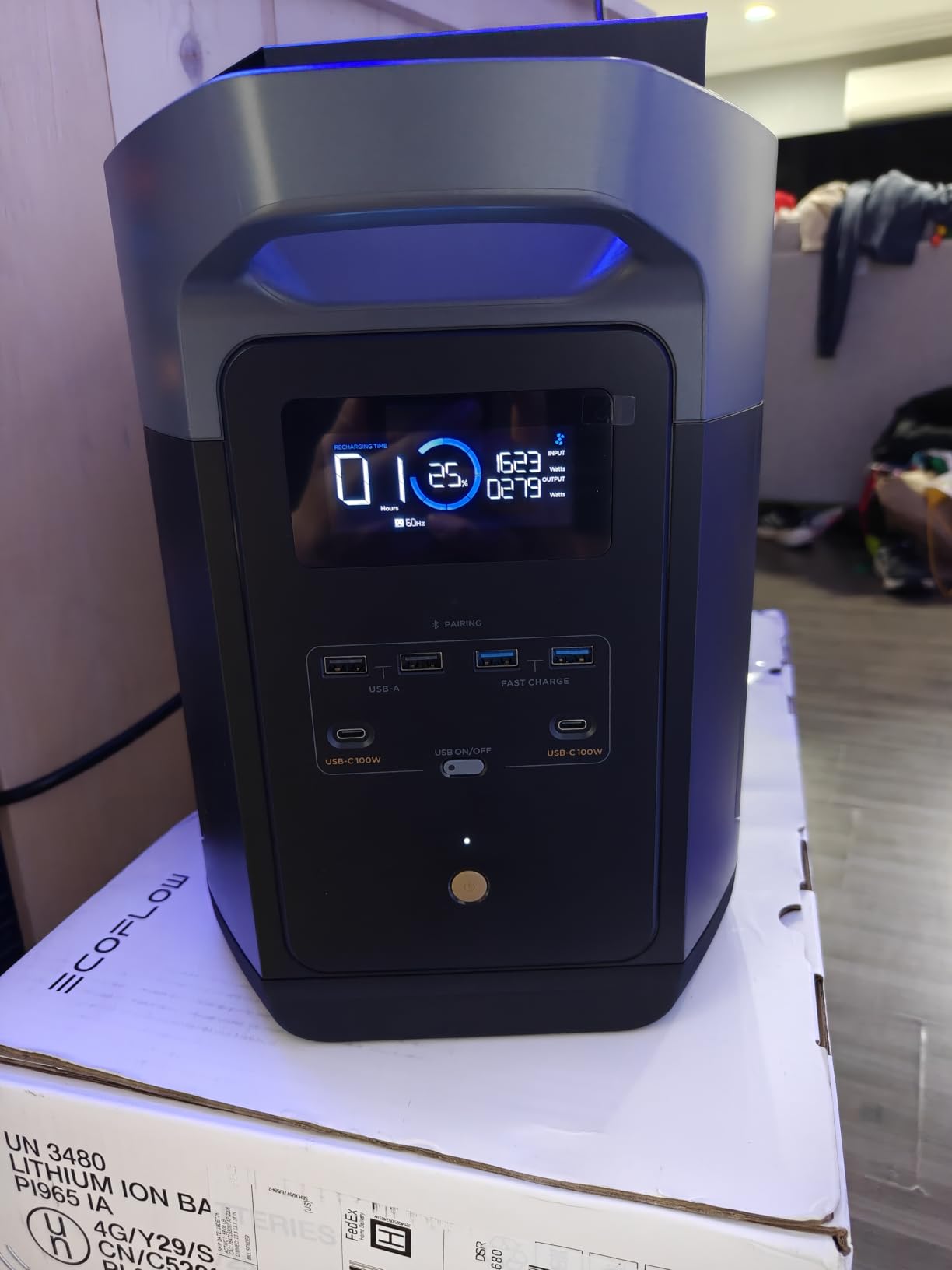 EF ECOFLOW Portable Power Station DELTA 2 Max, 2400W LFP Solar Generator, Full Charge in 1 Hr, 2048Wh Solar Powered Generator for Home Backup(Solar Panel Optional) - Customer Photo 1