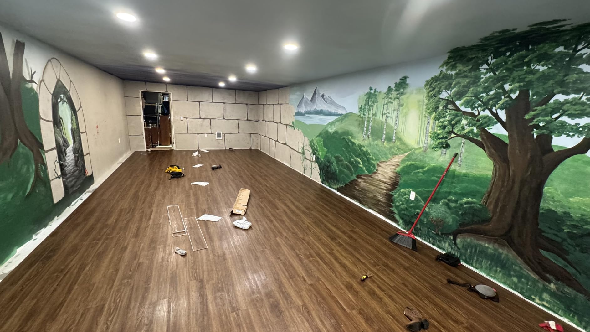 FLOREXP Grey Vinyl Flooring | Waterproof Peel and Stick Floor Tile | 2.0mm 36 Packs 54Sq.Ft | Self Adhesive Flooring | Easy DIY Installation for Bathroom Kitchen Bedroom Office Basement - Customer Photo 2