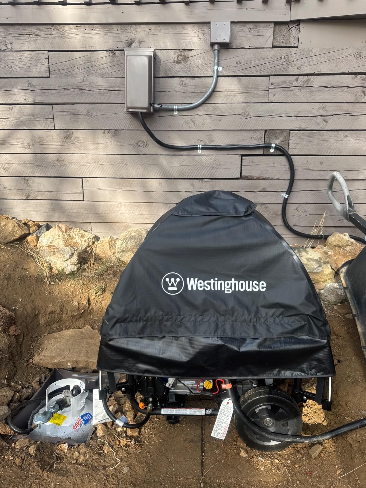 Westinghouse WGenTent Generator Running Cover for Open Frame Generators,Black - Customer Photo 2