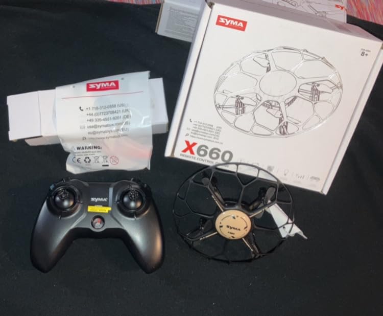 SYMA Kids Drone with 6-Color LED Light Modes, X660 Indoor Drone with Full Propeller Guard Headless Mode Rotary Ascent, Lightweight Easy to Fly Remote Control Airplane Gift for Adults Boys and Girls - Customer Photo 2
