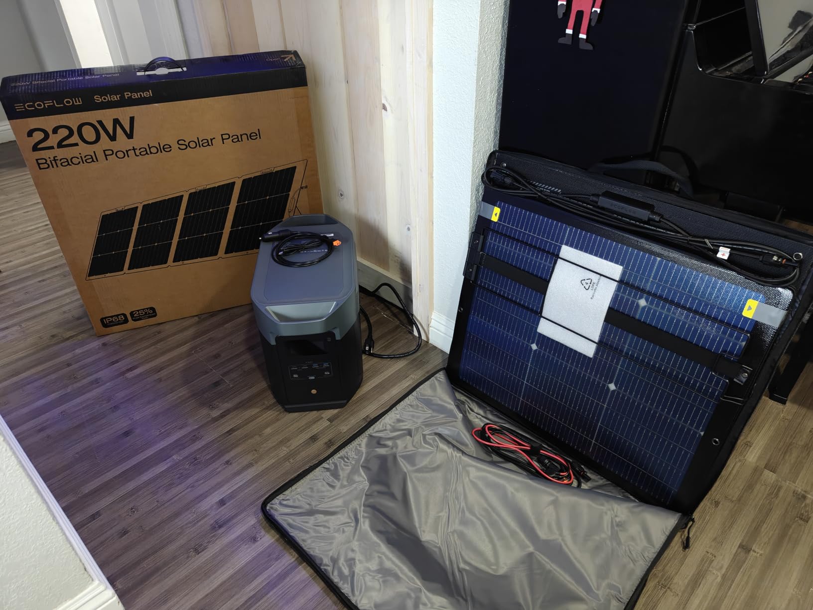 EcoFlow Solar Generator DELTA 2 Max 2048Wh with 220W Solar Panel, LiFePO4 Battery Portable Power Station, Up to 3400W AC Output, AC + Solar Fast Dual Charging - Customer Photo 2