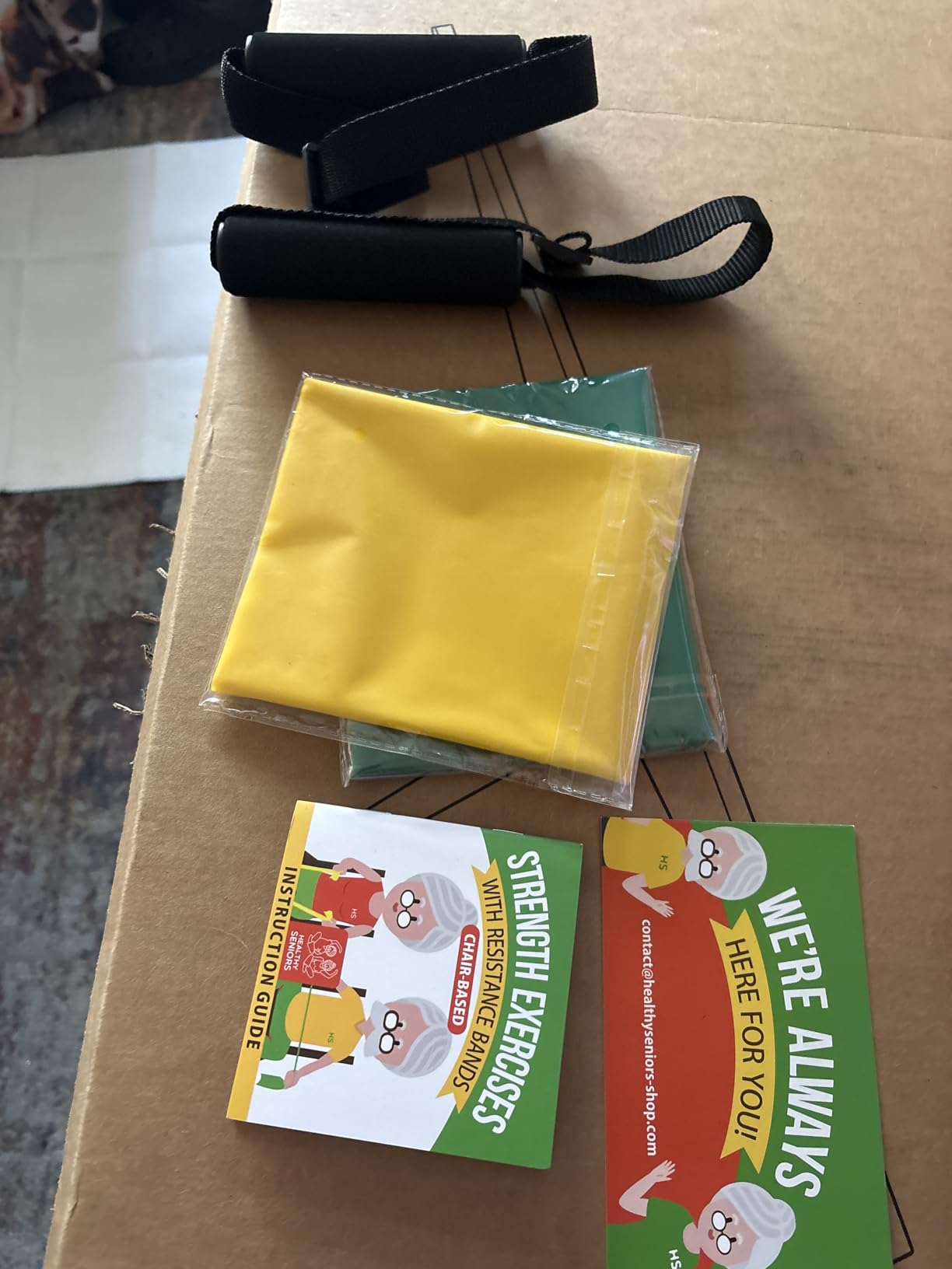 Lianjindun 5 Pcs Professional Resistance Bands. Latex-Free, Elastic Band, Work Out Bands, Stretch Bands for Working Out Women or Men, Exercise Bands Set for Physical Therapy, Yoga, Pilates - Customer Photo 2