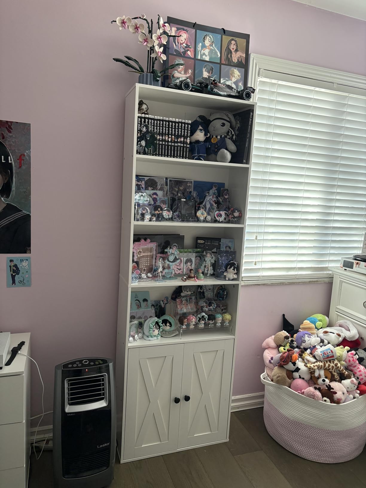 IRONCK Industrial Bookshelves and Bookcases with Doors Floor Standing 6 Shelf Display Storage Shelves 70 in Tall Bookcase for Home Office, Living Room - Customer Photo 1