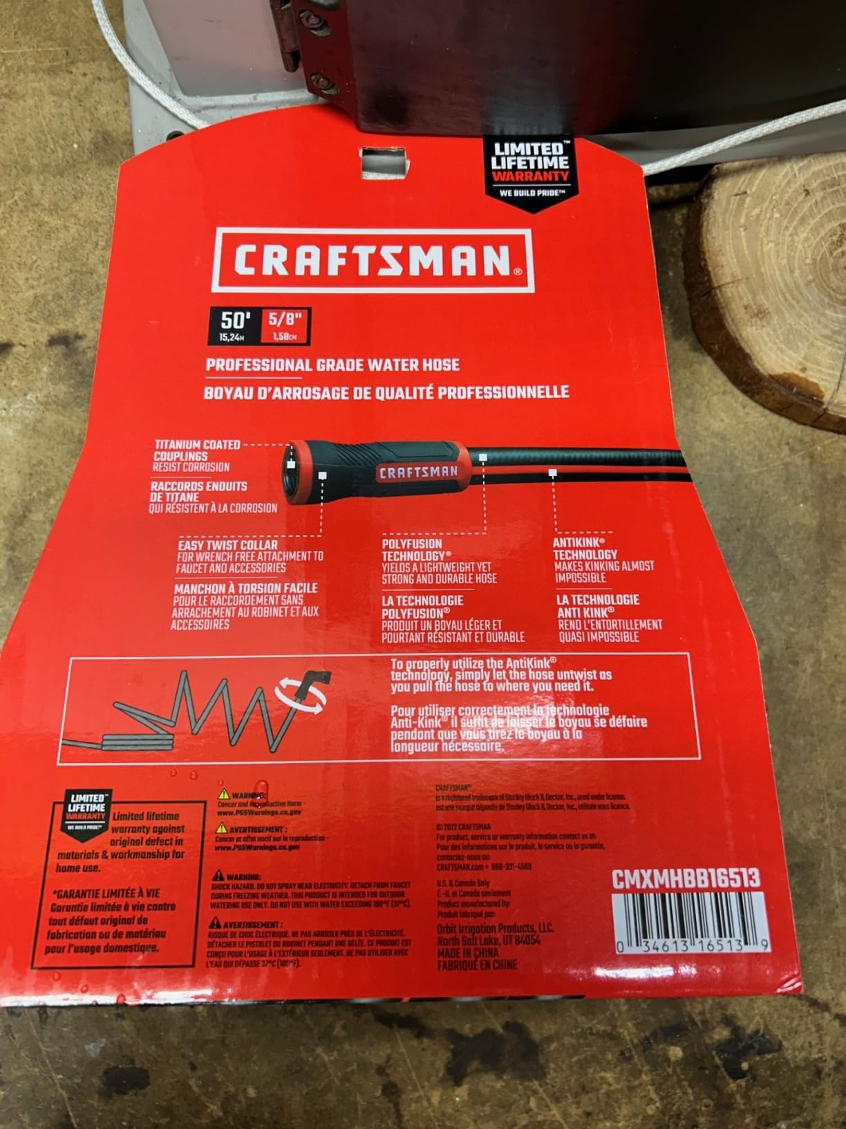 CRAFTSMAN Heavy Duty Professional Grade Garden Hose, 50 Feet x 5/8 Inch - Customer Photo 1