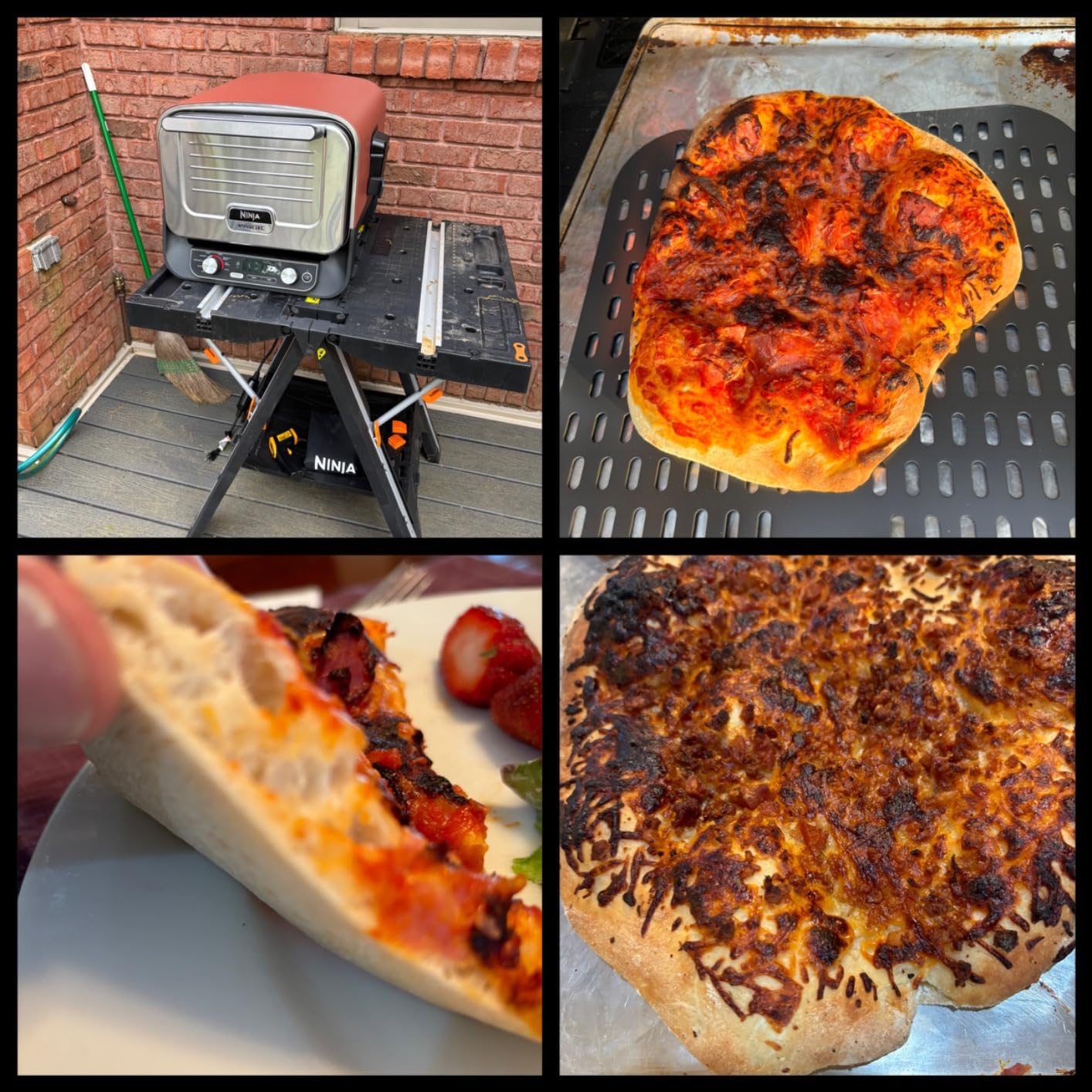 Ninja Woodfire Outdoor Pizza Oven, 8-in-1 Portable Electric Roaster Oven, Heats up to 700°F, 5 Artisan Pizza Settings, Integrated BBQ Smoker Box, Includes Flavored Wood Pellets, Terracotta Red customer photo 2