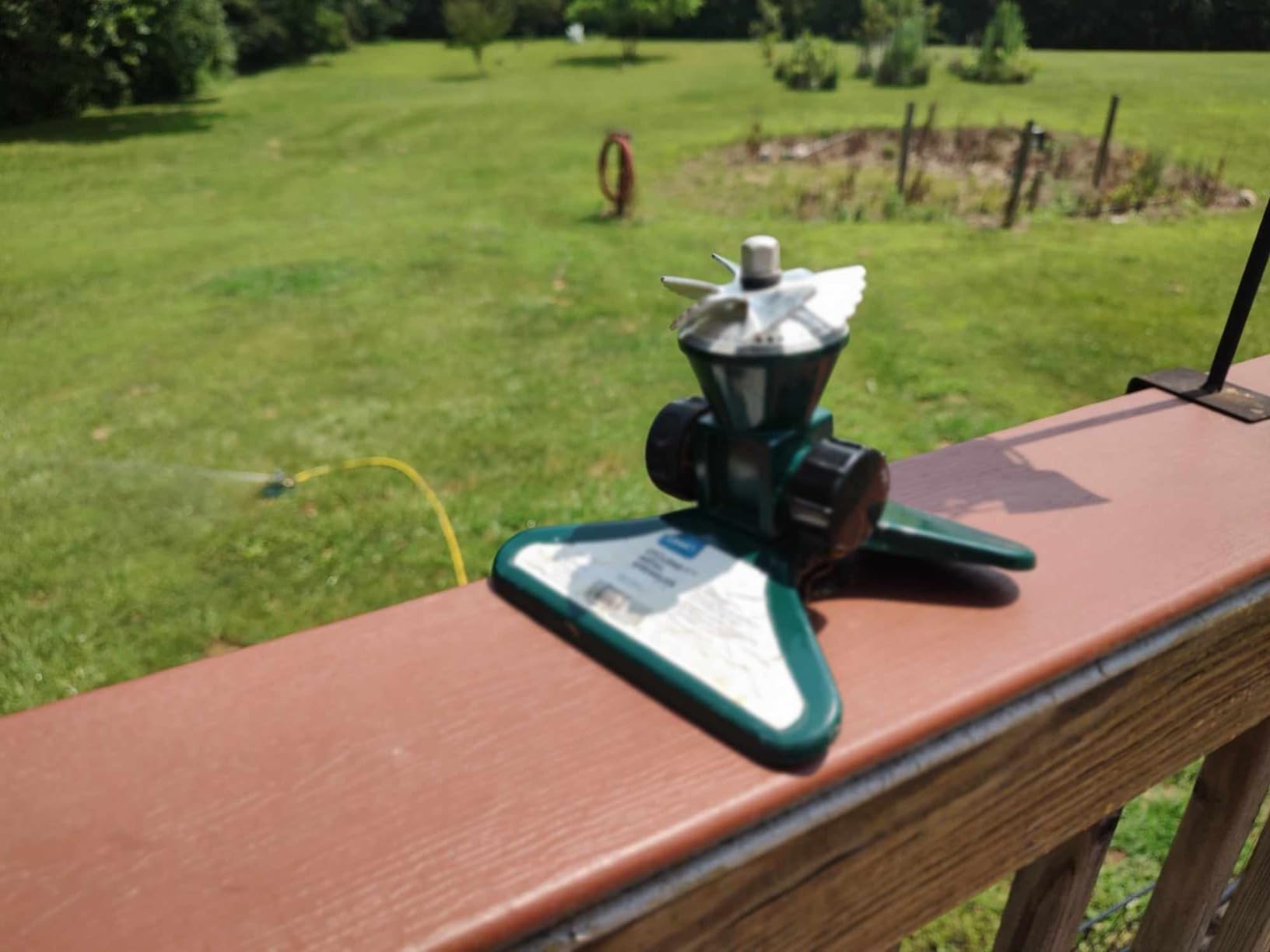 Hourleey Impact Sprinklers for Yard, Heavy Duty 360 Degree Rotating Pulsating Lawn Sprinkler with Metal Base for Garden Large Area, Water Coverage up to 5,800 Sq. Ft - Customer Photo 2