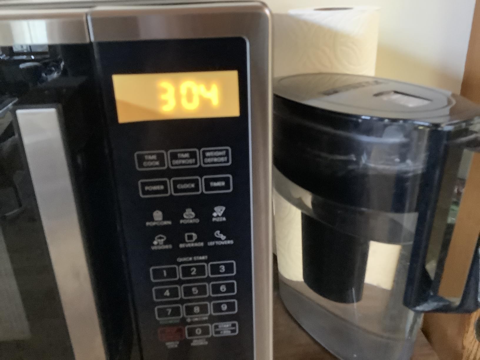 Chefman Countertop Microwave Oven 1.1 Cu. Ft. Digital Stainless Steel Microwave 1000 Watts with 6 Auto Menus, 10 Power Levels, Eco Mode, Memory, Mute Function, Child Safety Lock, Easy Clean - Customer Photo 1