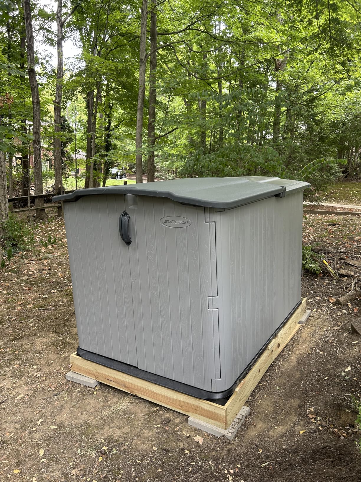 Suncast 138 Cu Ft Horizontal Outdoor Storage Shed, 57.5