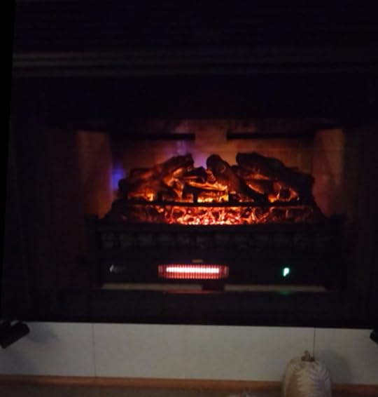 TURBRO Eternal Flame Infrared Electric Fireplace Logs, 23