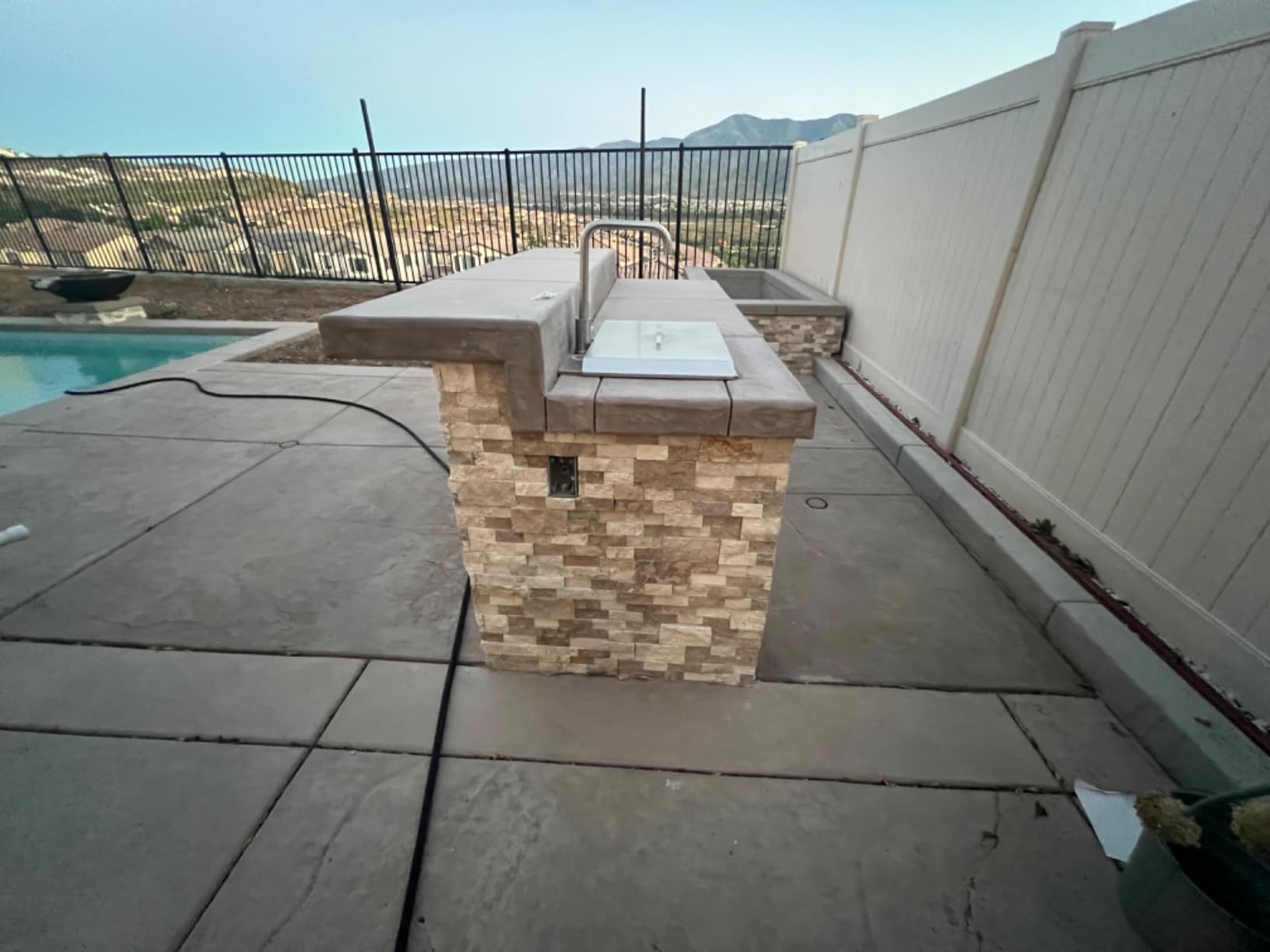 Outdoor Sink, TECASA 21 x 18 Inch Drop-in Workstation Kitchen Sink with Dust Lid and Faucet, T304 Stainless Steel Single Bowl Bar Basin with Cutting Board for Garage, RV, BBQ & Gardening - Customer Photo 2