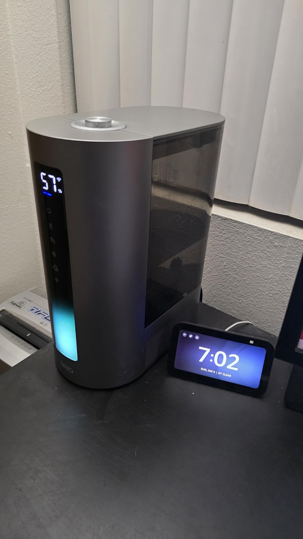 DREO 6L Humidifiers for Bedroom, Smart Warm & Cool Mist for Large Room, 60Hr Quiet Runtime for Baby, Plant, Humidity Sensor, Indicator Light, 12H Timer, Google/Alexa, HM713S - Customer Photo 1