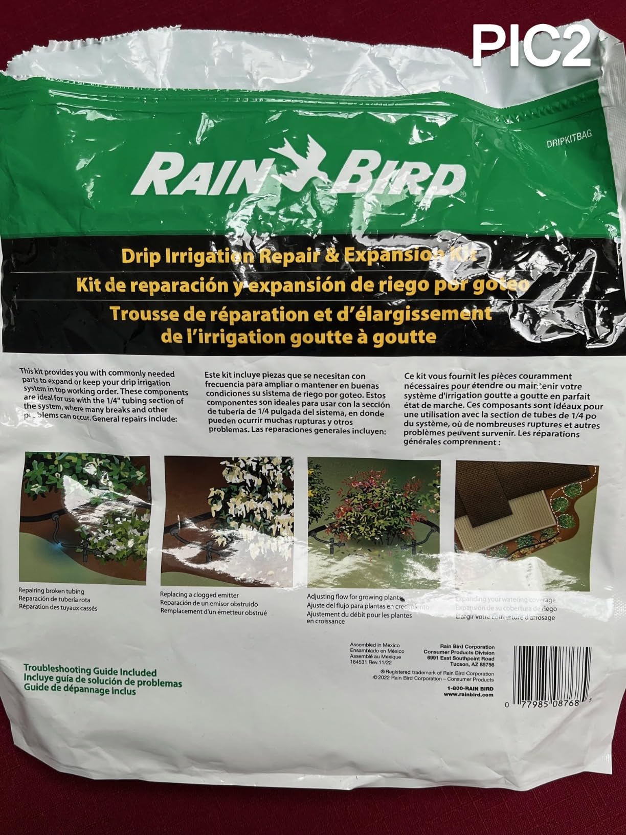 Rain Bird DRIPKITBAG Drip Irrigation Repair and Expansion Kit - Customer Photo 2