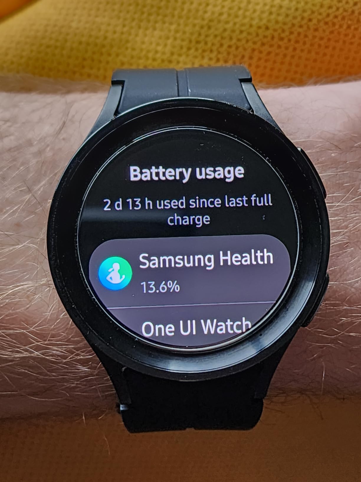 SAMSUNG Galaxy Watch 5 Pro 45mm Bluetooth Smartwatch w/Body, Health, Fitness and Sleep Tracker, Black (Renewed) - Customer Photo 2