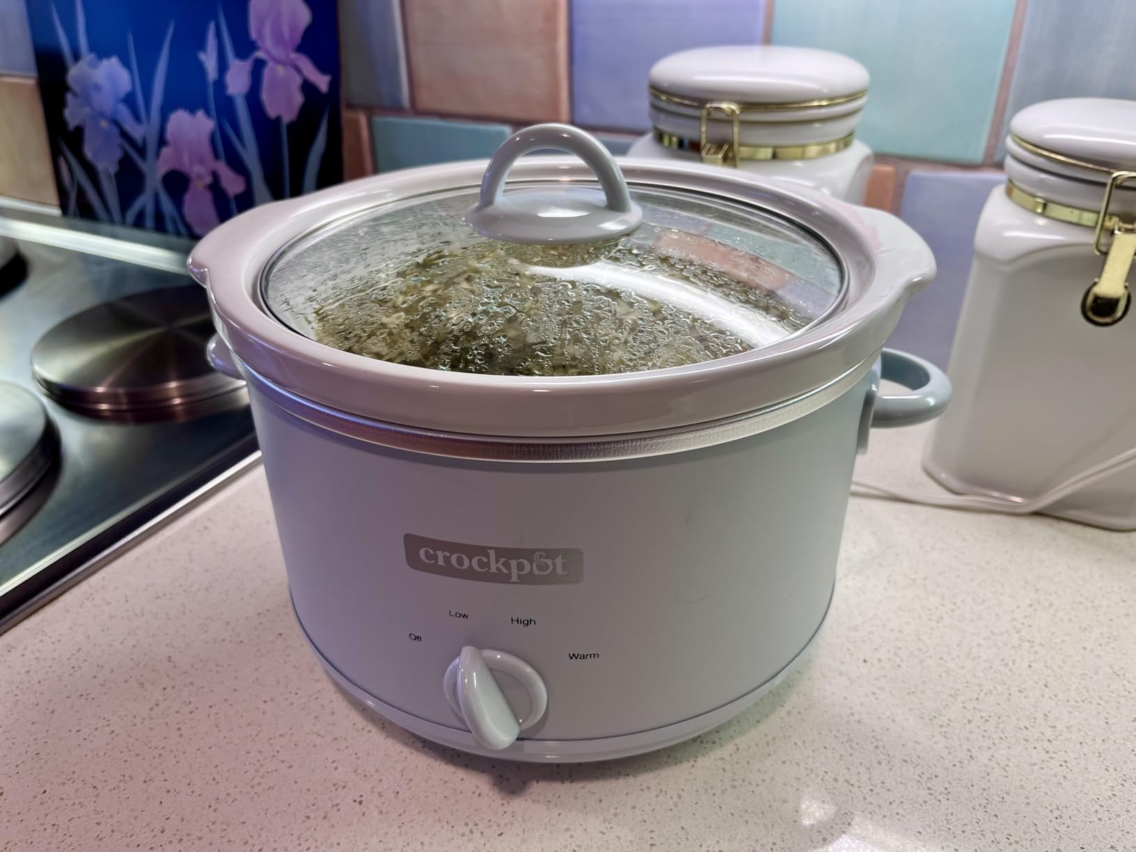 Crock-Pot Manual Design Series 4.5 Quart Slow Cooker, Macaroon Blue - Customer Photo 1