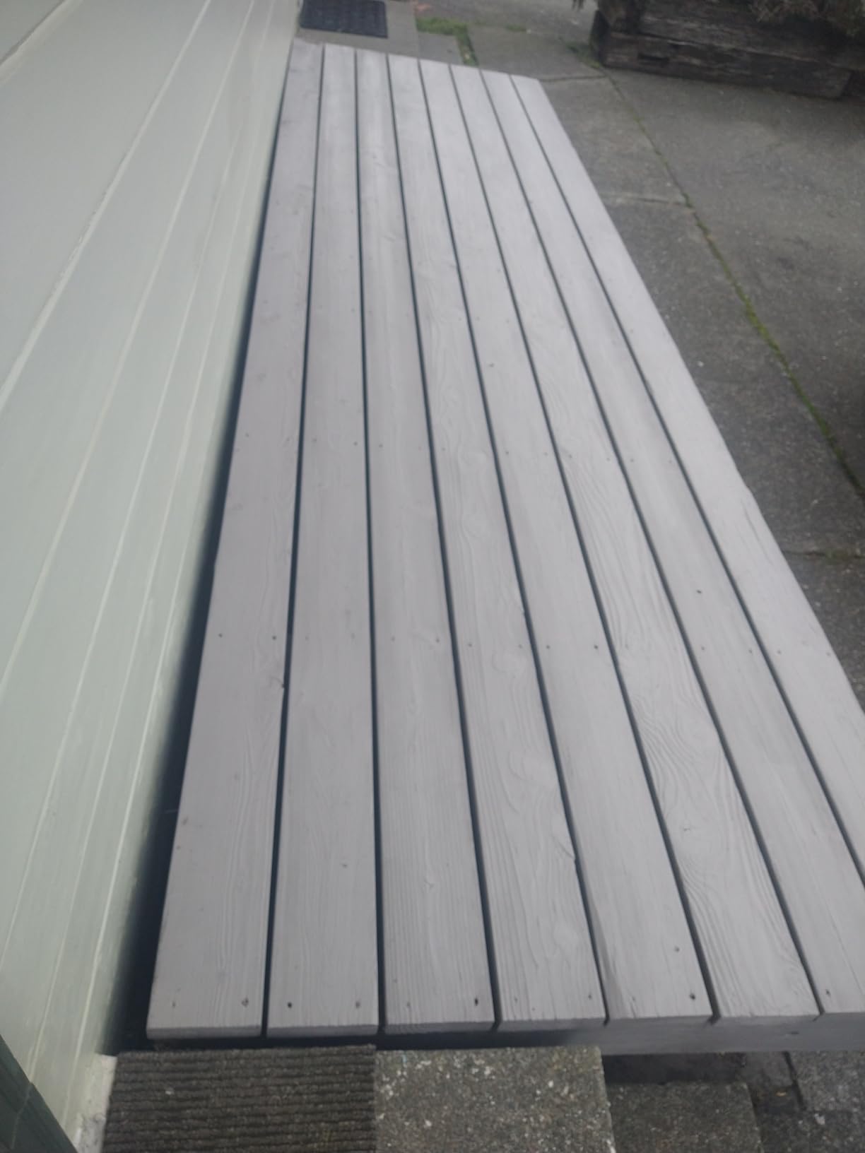 EVOLVE Porch & Floor Paint (Battleship Gray) 5-Gallon – Durable, Scratch-Resistant, Multi-Surface Interior & Exterior Floor Coating, Low VOC, Fade & Weather Resistant - Customer Photo 1