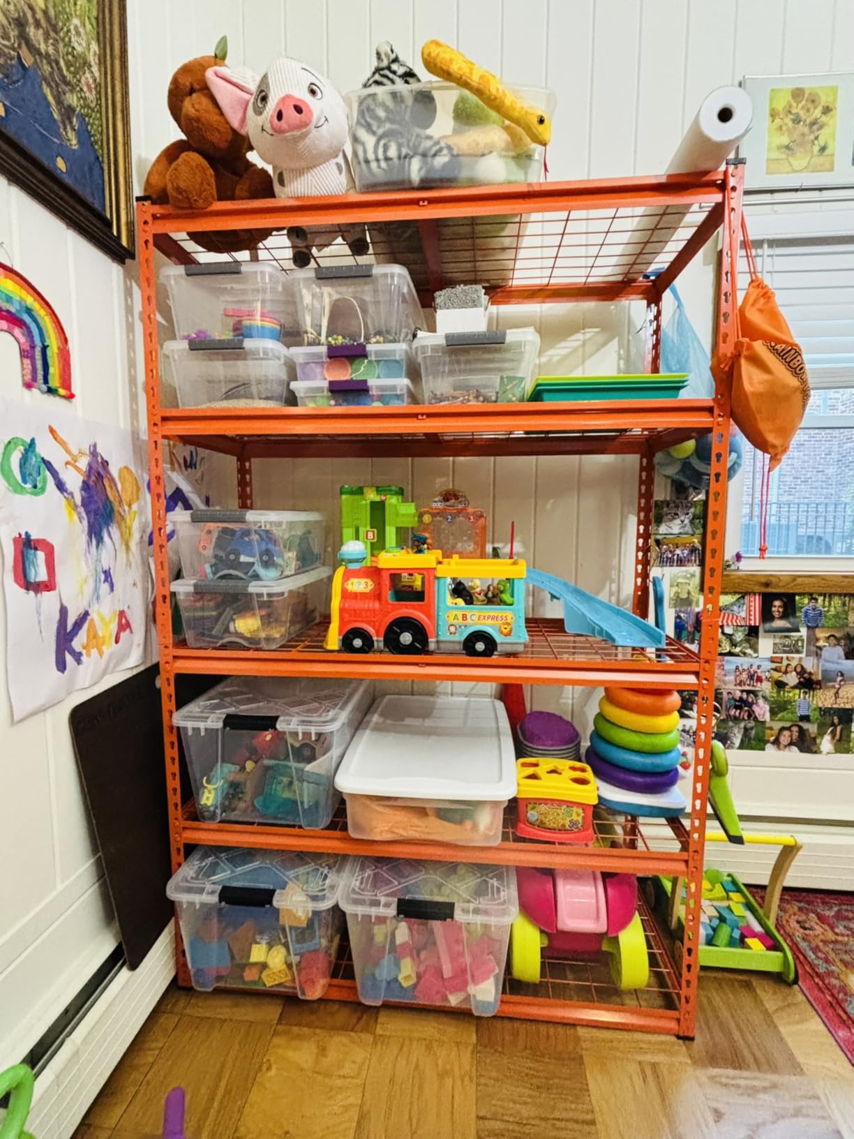 VEVOR Storage Shelving Unit, 5-Tier Adjustable, 2000 lbs Capacity, Heavy Duty Garage Shelves Metal Organizer Wire Rack, Black, 60