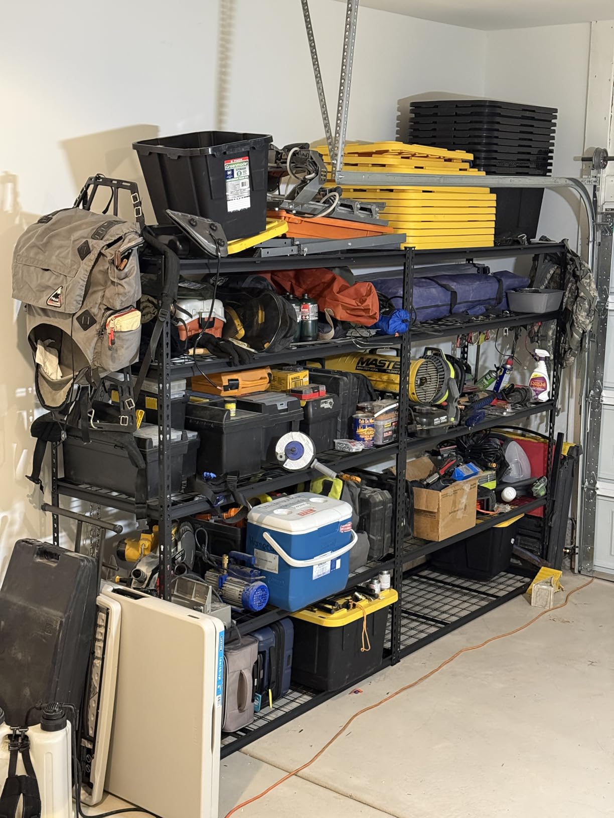 VEVOR Storage Shelving Unit, 5-Tier Adjustable, 2000 lbs Capacity, Heavy Duty Garage Shelves Metal Organizer Wire Rack, Black, 60