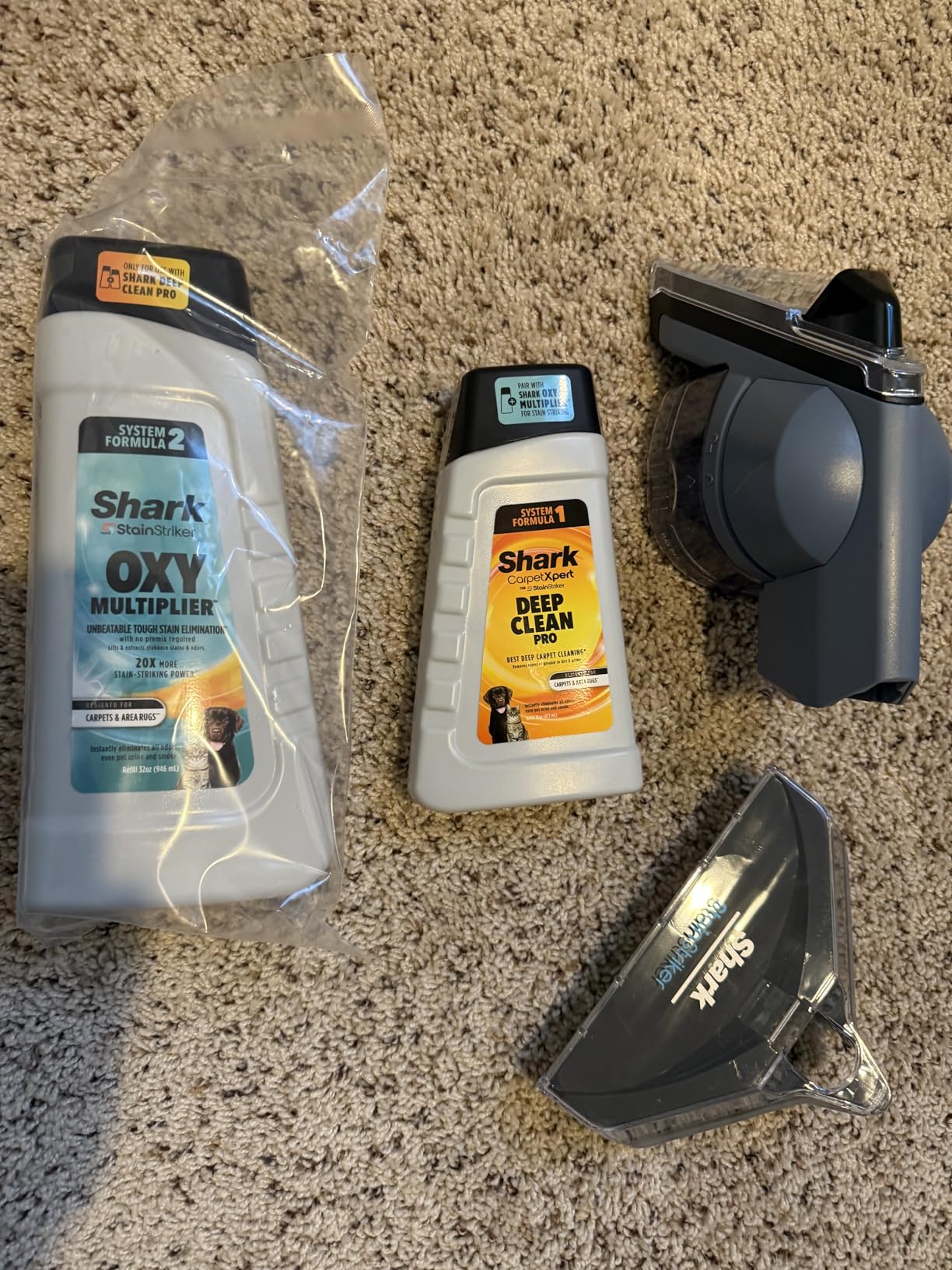 Shark StainStriker Portable Carpet Upholstery & Area Rug Cleaner, Stain & Odor Remover, Perfect for Car Interiors, Nordic Blue, PX202BRN - Customer Photo 1