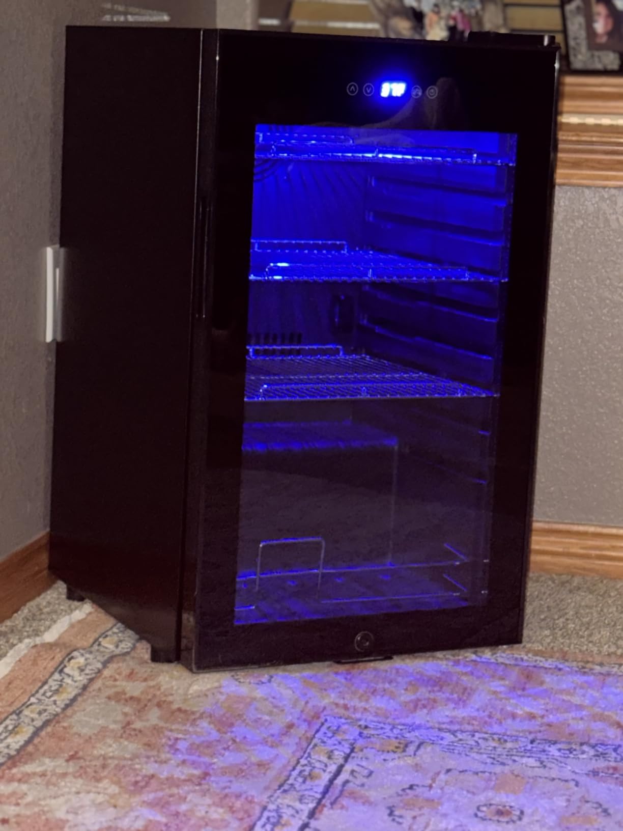 Wine Cooler Refrigerator 24 Inch, 180 Bottles Large Wine Fridge Dual Zones, Tall Freestanding/Built-in Wine Cellar Professional with Reversible Door Sliding Rail Shelves - Customer Photo 2