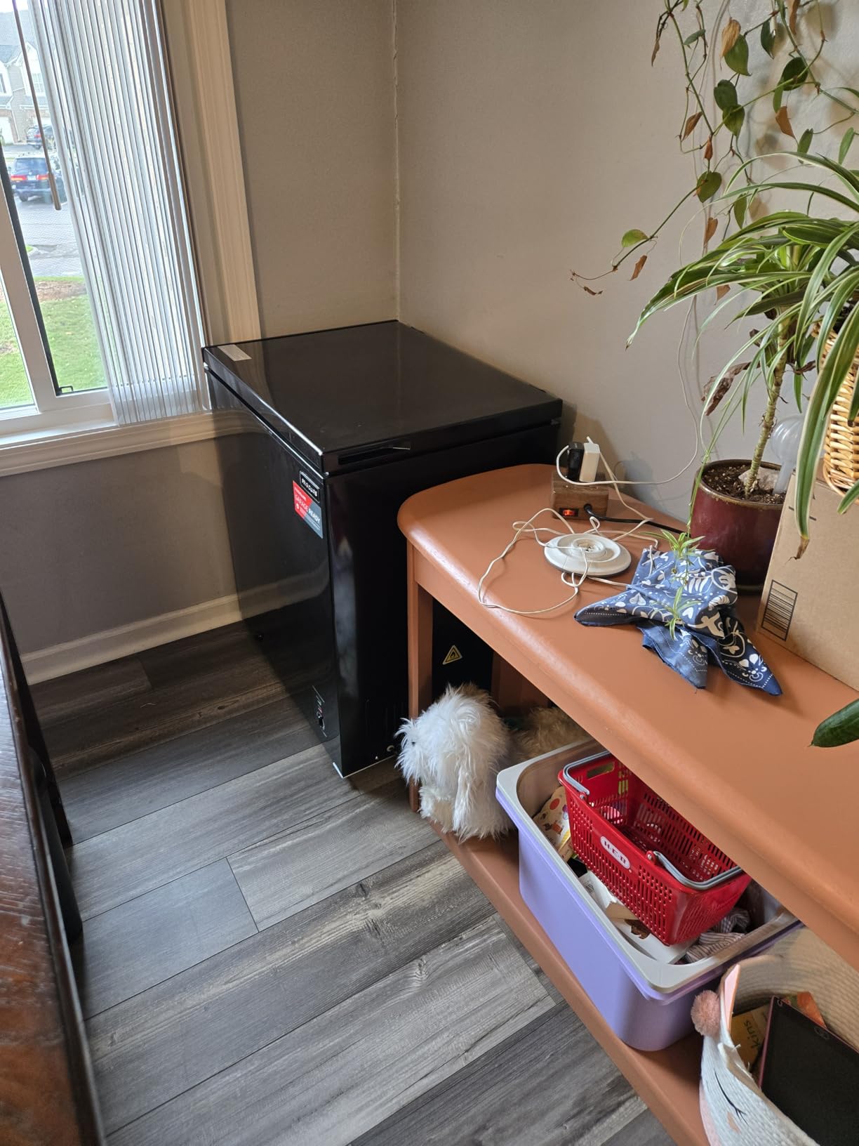 FRIGIDAIRE EFRF7003-BLACK Chest Deep Freezer, 7 Cu. Ft, Black Adjustable Thermostat-Removable Vinyl Coated Wire Basket-Easy Defrost Drain - Customer Photo 1