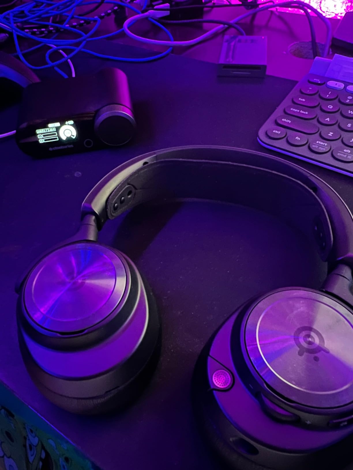 SteelSeries Arctis Nova Pro Wireless Multi-System Gaming Headset - Premium Hi-Fi Drivers - Active Noise Cancellation - Infinity Power System - ClearCast Gen 2 Mic - PS5, PS4, PC, Switch, Mobile - Customer Photo 1