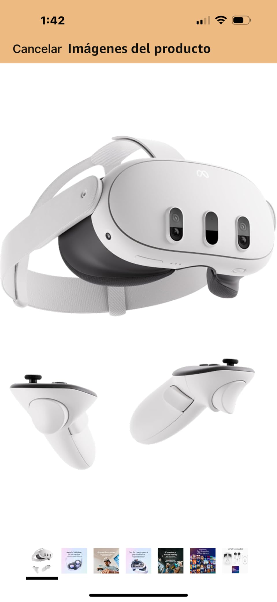 Meta Quest 3 512GB | VR Headset — Thirty Percent Sharper Resolution — 2X Graphical Processing Power — Virtual Reality Without Wires — Access to 40+ Games with a 3-Month Trial of Meta Horizon+ Included - Customer Photo 1