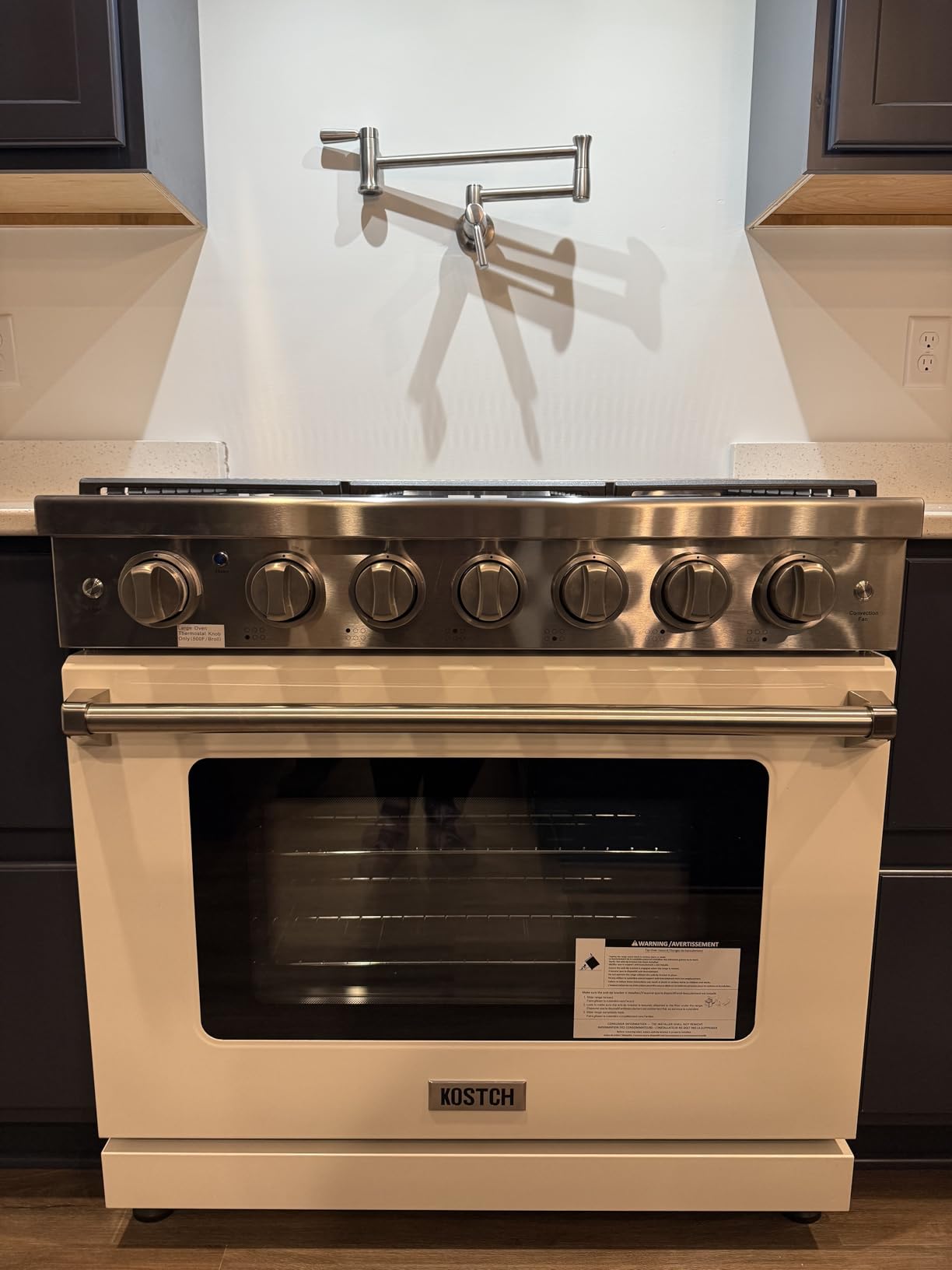 KOSTCH 36 inch Professional Freestanding Pro-Style Natural Gas Range or Liquid Propane Gas Range with 6 Burners, 6.0 cu.ft. Oven Capacity, in Stainless Steel - KOS-36RG03M (Stainless Steel) - Customer Photo 1