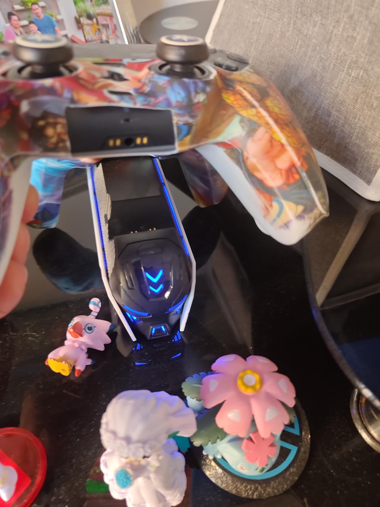 Upgraded for PS5 Controller Charger with Fast Charging AC Adapter, Dual Controller Charging Station Stand - Customer Photo 2