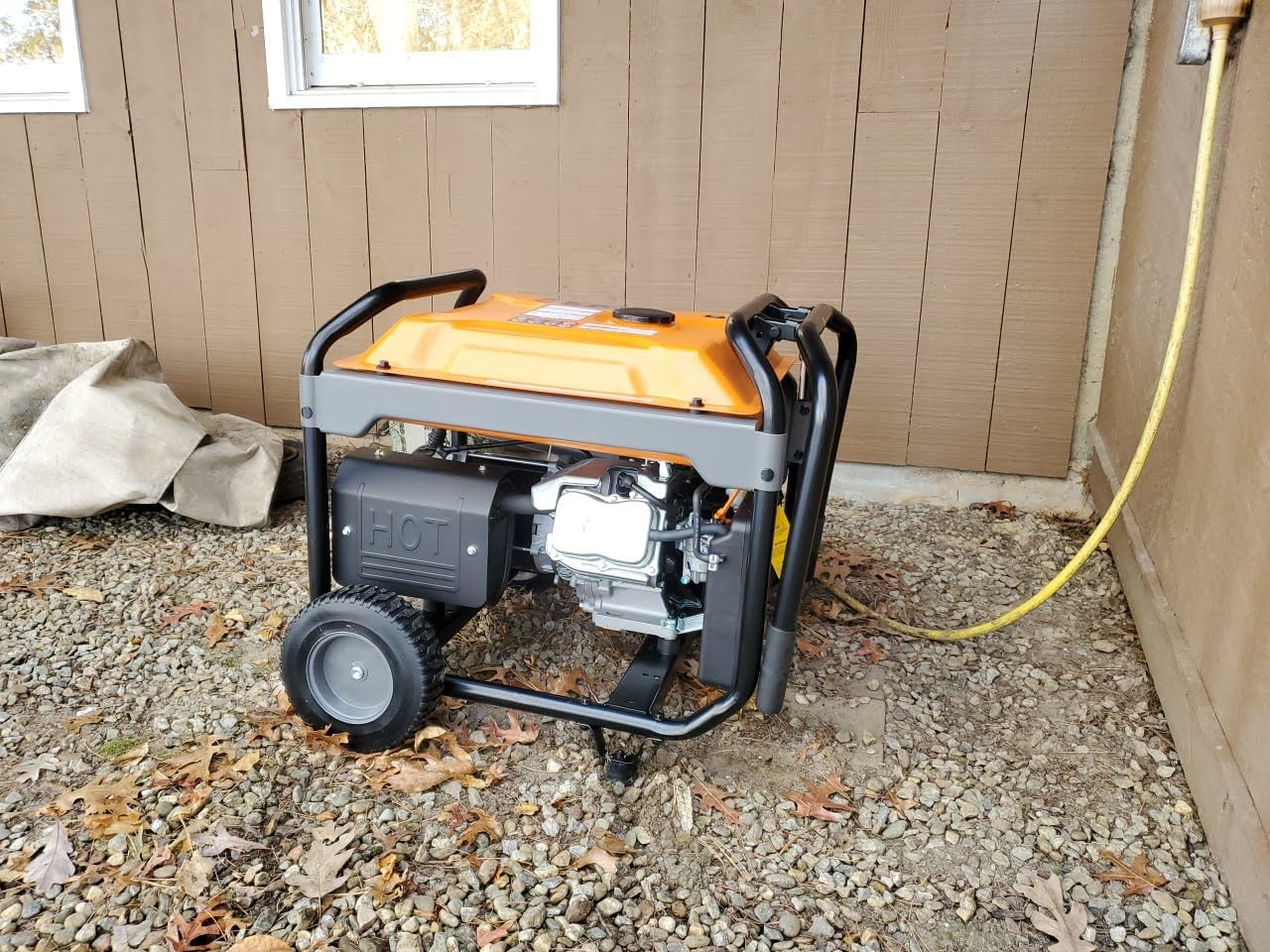 Generac 10,000 Starting Watt Portable Gas Generator - Electric Start - Home Backup or RV Ready - Heavy Duty Frame - Quiet, Long Runtime, Emergency Power - 49-State Compliant - Customer Photo 1