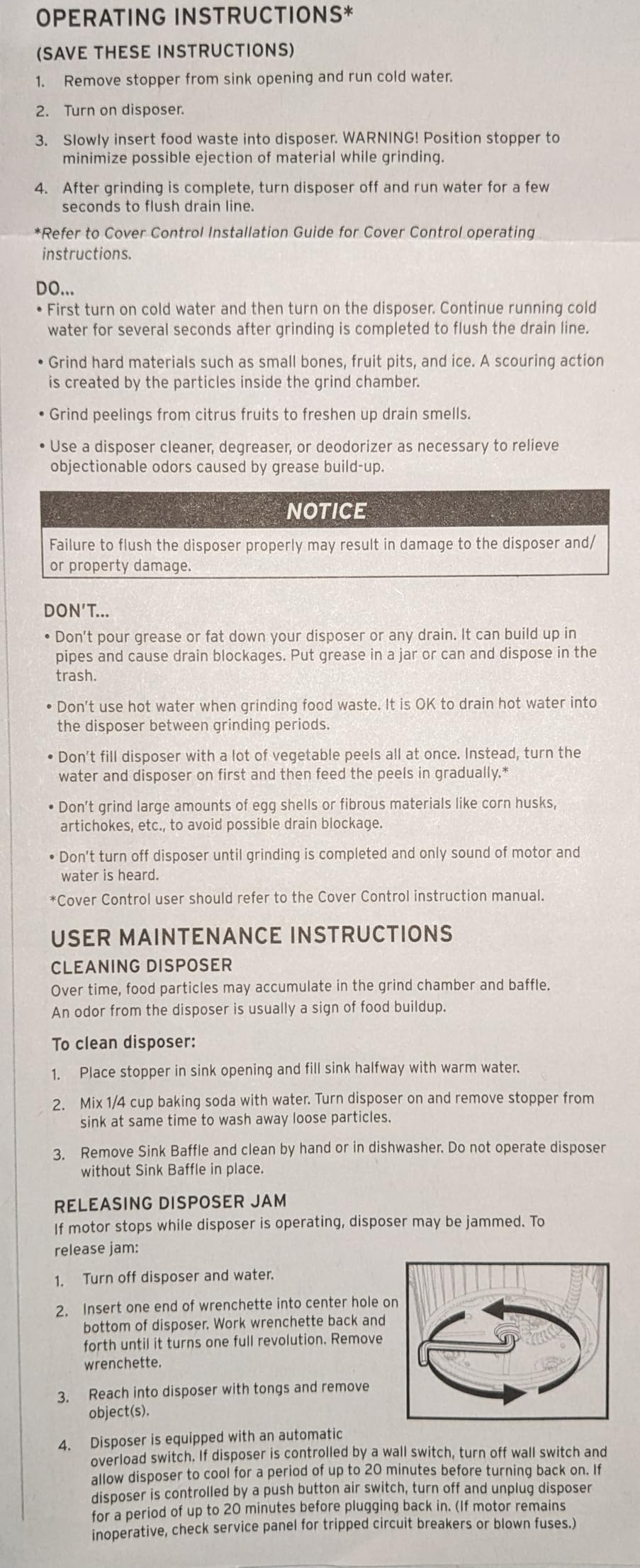 InSinkErator Power .75HP, 3/4 HP Garbage Disposal EZ Connect Continuous Feed - Customer Photo 1