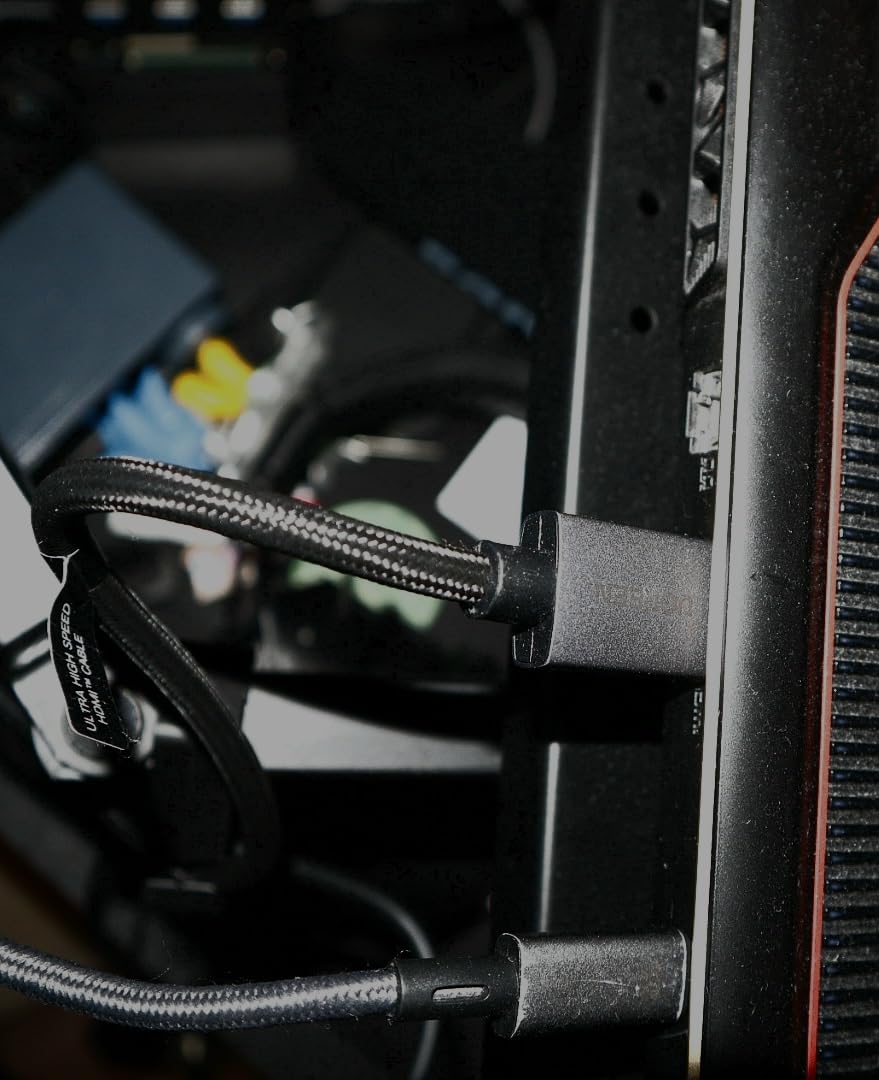 UGREEN 8K HDMI 2.1 Cable 48Gbps 6.6FT, Certified Ultra High Speed HDMI Cord Aluminum, 4K@240Hz 120Hz 10K 8K@60Hz, HDCP 2.2&2.3, eARC HDR 10 Dolby Compatible with PS5/Blu-ray/Roku TV/Switch 2/Mac mini - Customer Photo 1