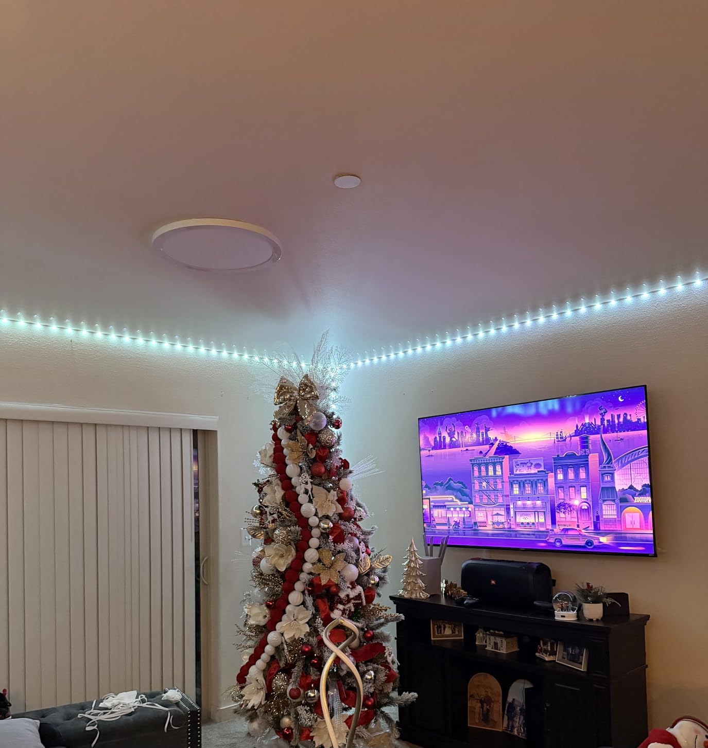 DAYBETTER 100 ft Smart WiFi Led Lights, Led Strip Lights Work with Alexa and Google Assistant, App Voice Remote Control Music Sync Color Changing RGB Strip Lighting for Bedroom Room Decor, 50 ft *2 - Customer Photo 1