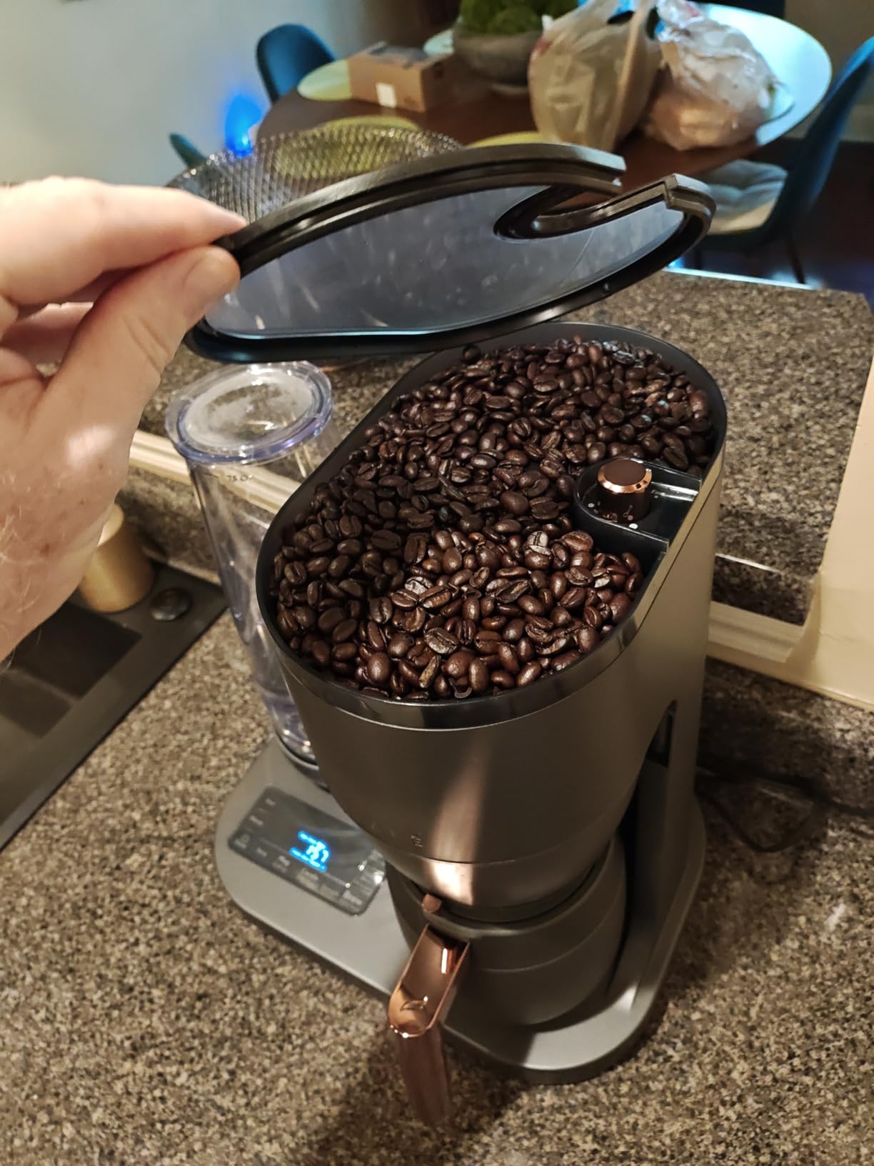 Café Specialty Grind and Brew Coffee Maker, Single-Serve Option, 10-Cup Thermal Carafe, WiFi Enabled Technology, Smart Home Kitchen Essentials, SCA Certified, Barista-Quality Brew, Stainless Steel - Customer Photo 1