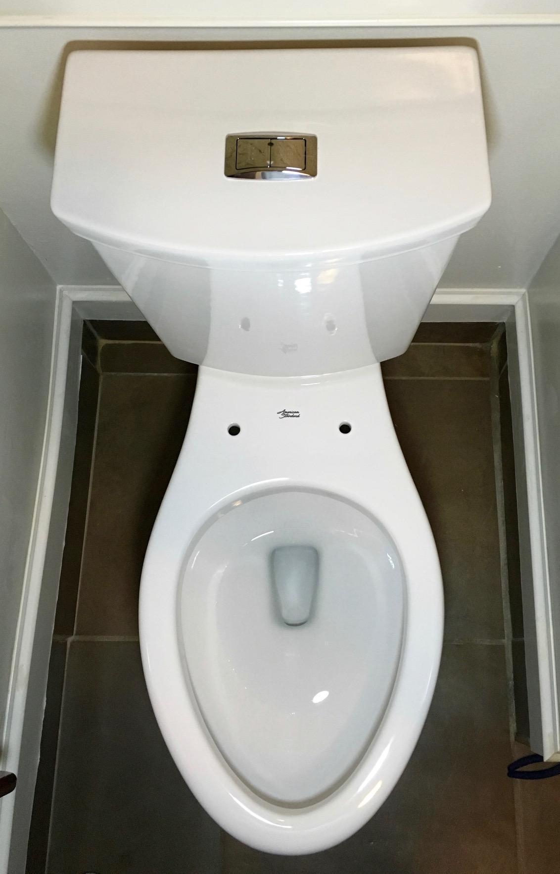American Standard 606AA002.020 H2Option Two-Piece Toilet with Toilet Seat and Wax Ring, Elongated Front, Chair Height, Dual Flush, White, 0.92-1.28 gpf - Customer Photo 2
