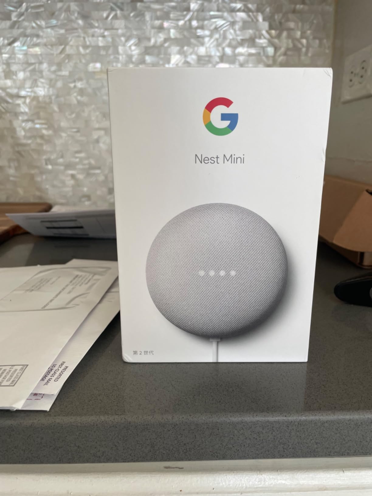 Google Nest Mini 2nd Generation Smart Speaker with Google Assistant - Charcoal - Customer Photo 2