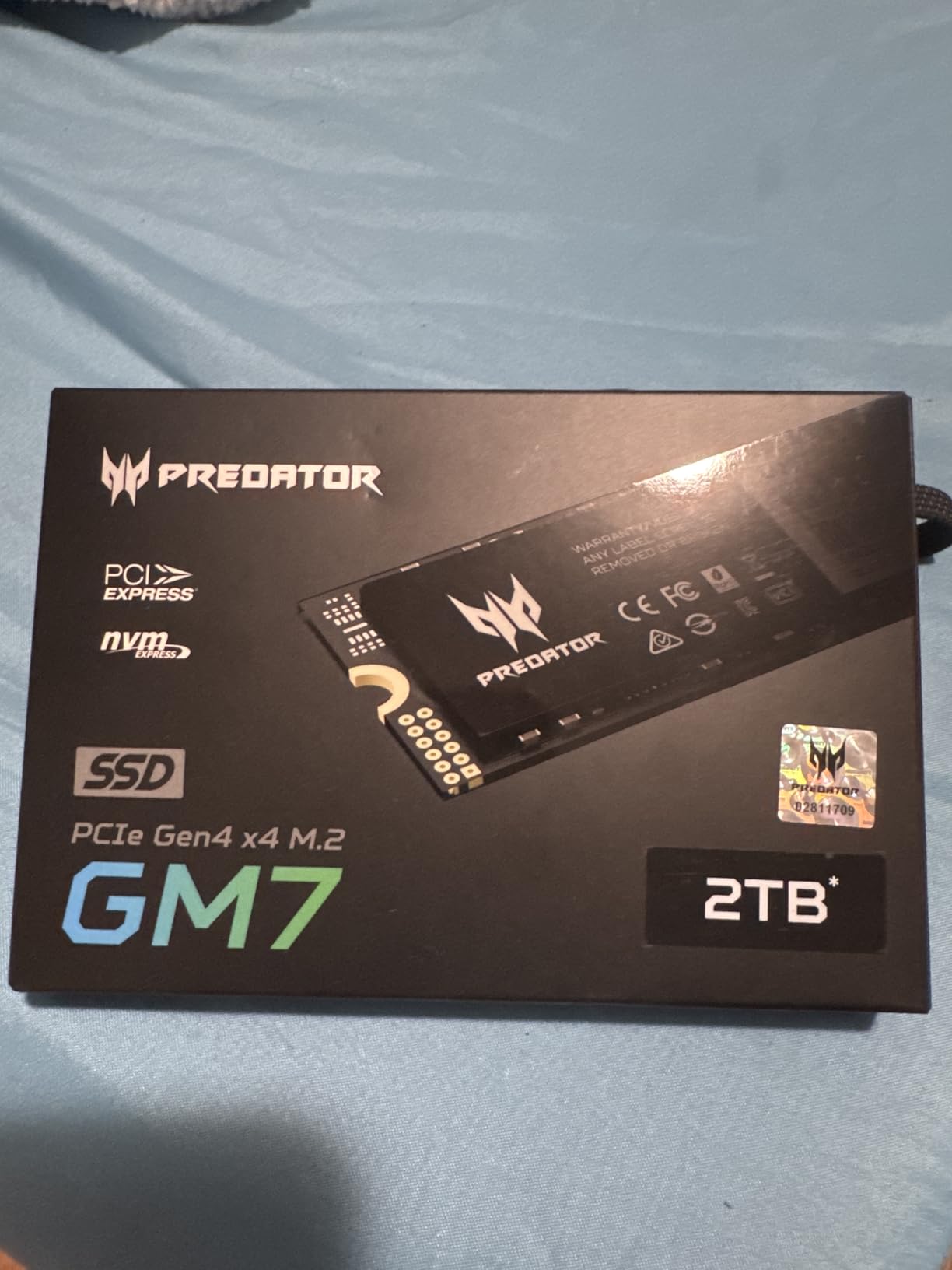 acer Predator GM7 4TB SSD: M.2 2280 PCIe Gen 4 x4 NVMe 2.0, Read Speed Up to 7400 MB/s, Internal PC Solid State Drive for Laptop, Desktop and PS5 - BL.9BWWR.120 - Customer Photo 1