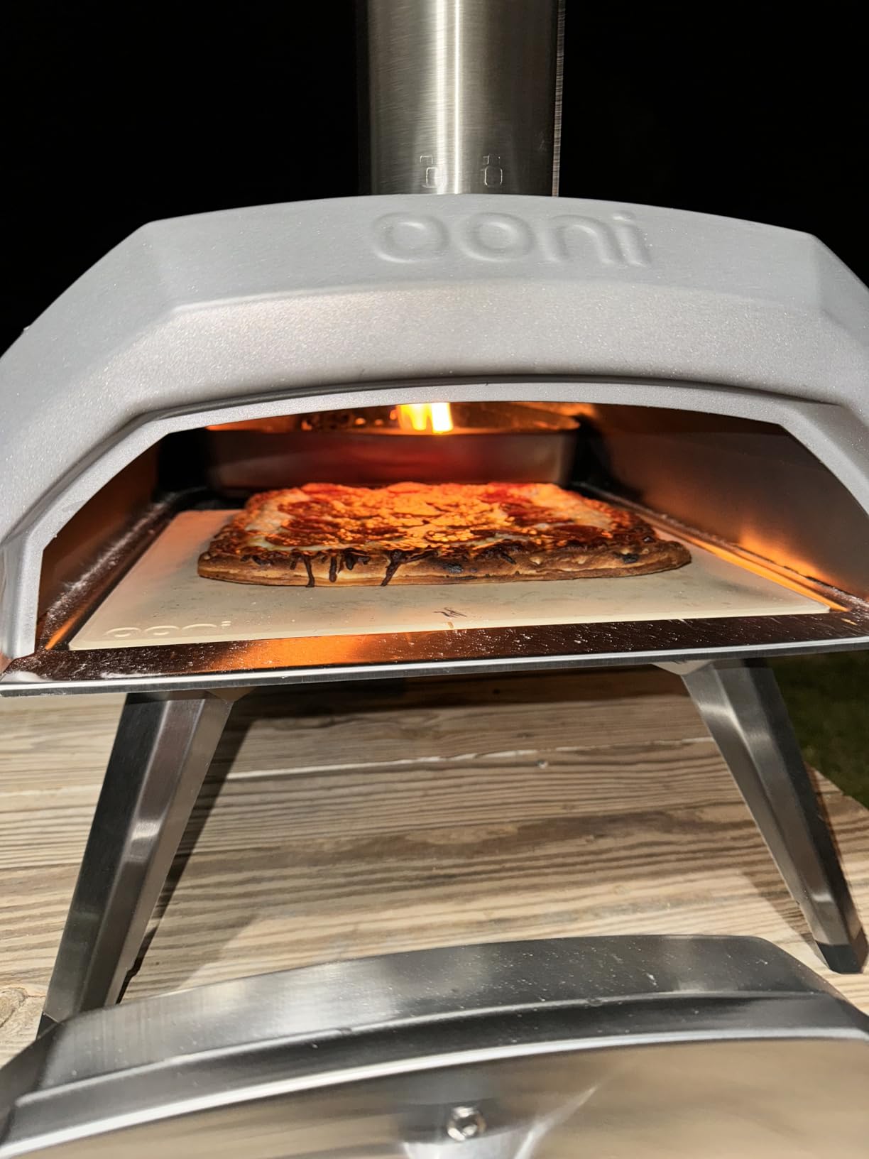 Ooni Karu 12 Multi-fuel Outdoor Portable Pizza Oven - Reaches 950°F and Cooks 12 Inch Pizzas in 60 Seconds. Versatile Wood or Propane Gas Fired Grill with Pizza Stone customer photo 1