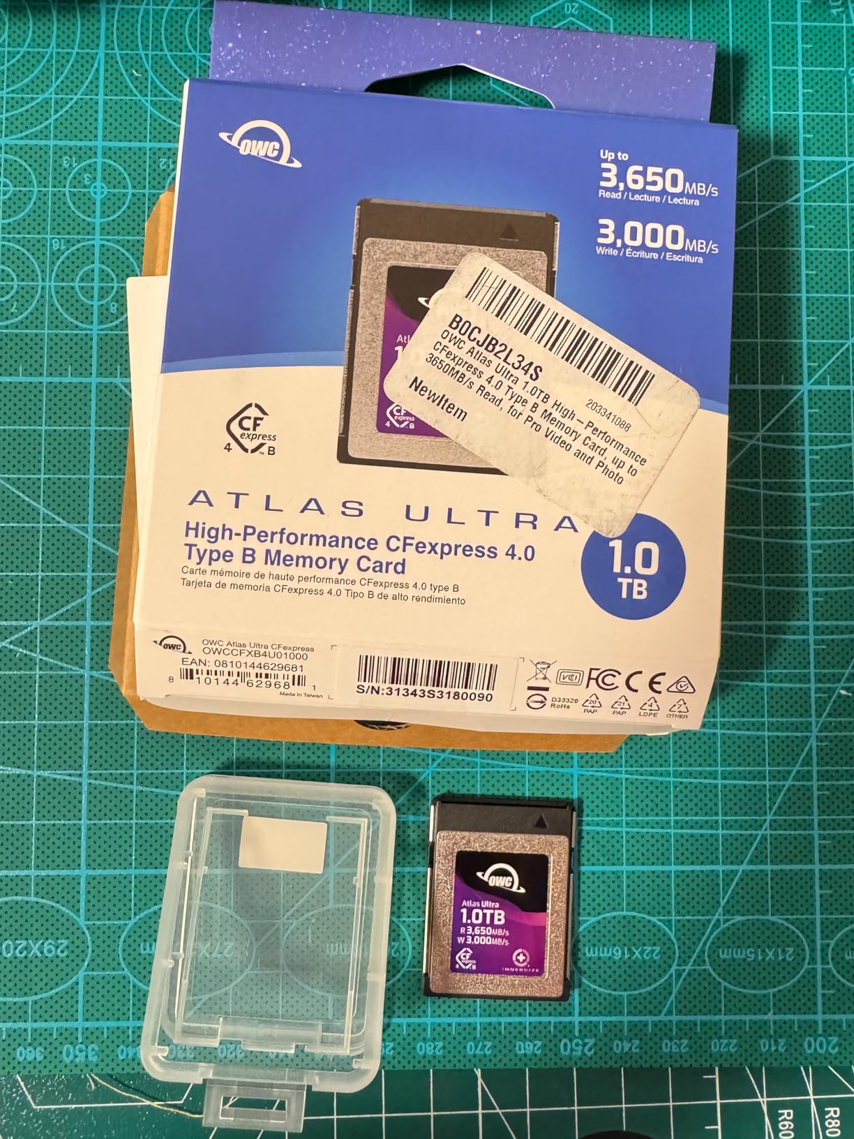 OWC Atlas Ultra 1TB CFexpress 4.0 Type B Memory Card, 1500MB/s Sustained Write customer photo 1