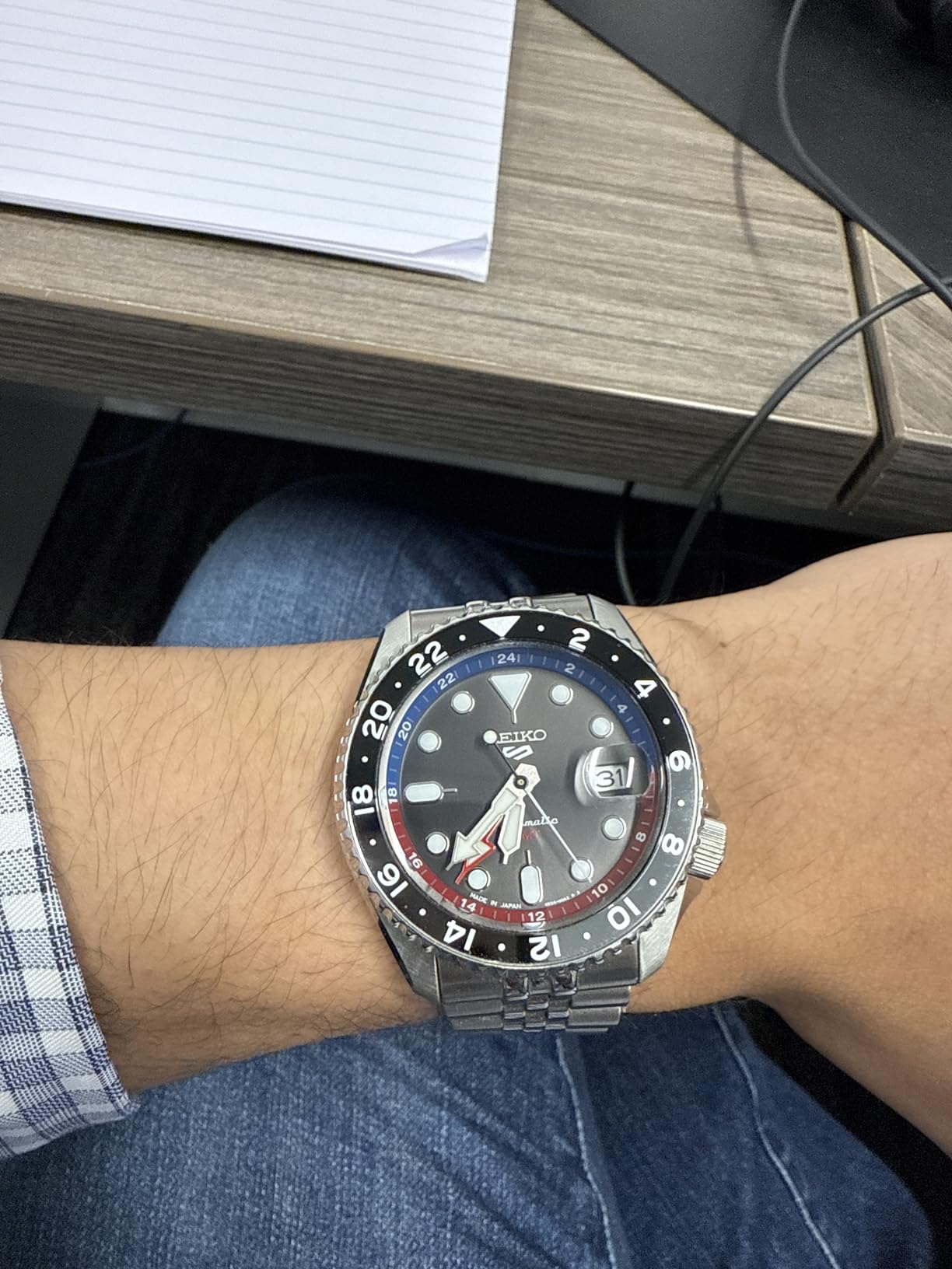 SEIKO 5 Sports SKX GMT Automatic Grey Dial Men's Watch SSK019 - Customer Photo 4