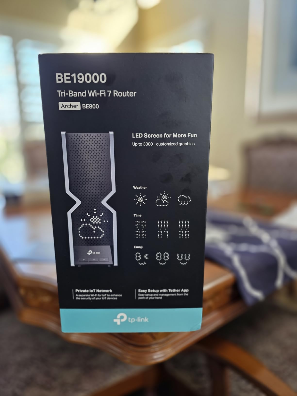 TP-Link Tri-Band BE9300 WiFi 7 Router (Archer BE550) - 6-Stream, Full 2.5G Ports w/ 6 Internal Antennas, Up to 2,000 Sq Ft, Add Easy-Mesh Device for Extended Coverage, VPN and Free Expert Support - Customer Photo 4