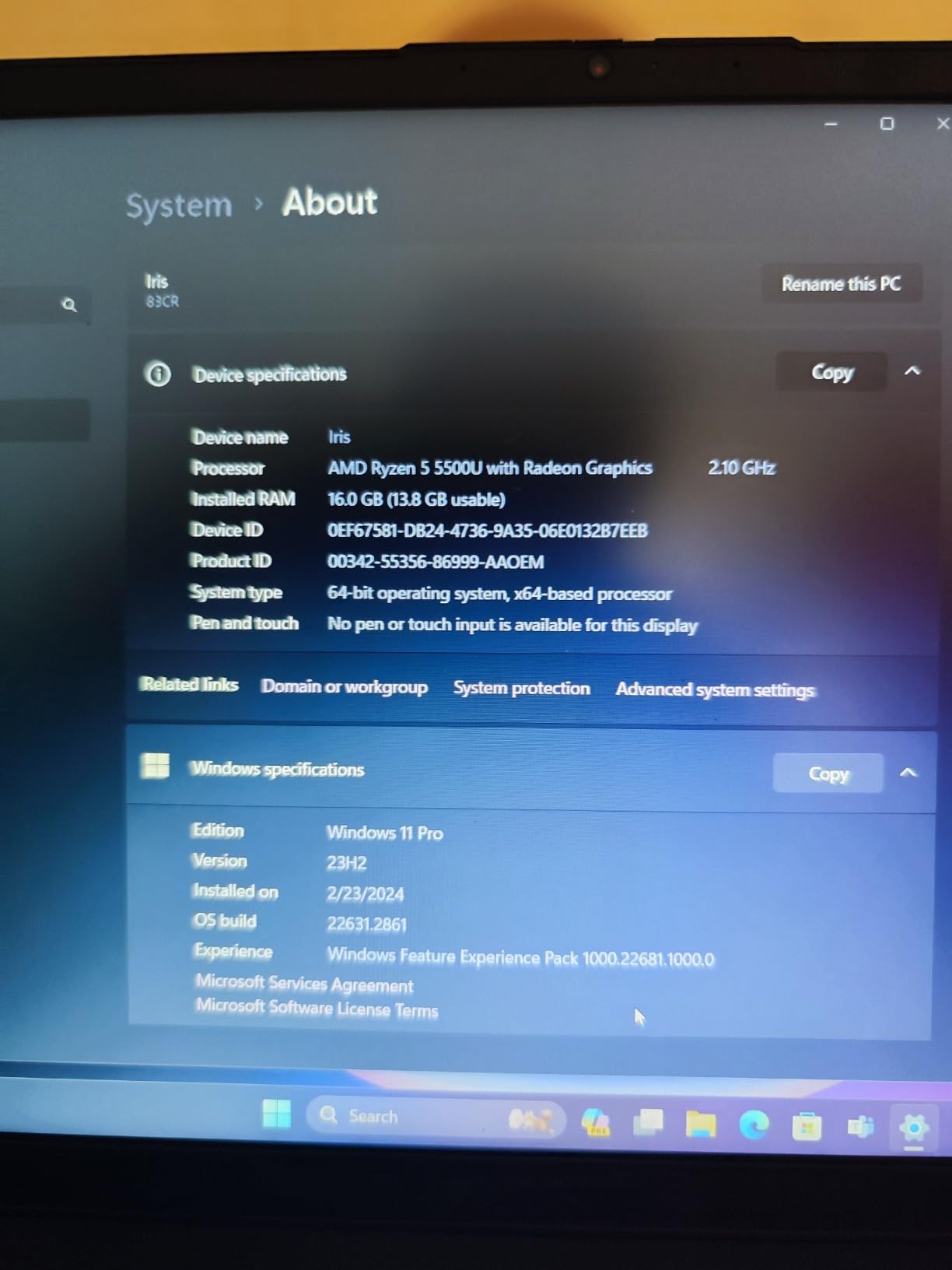 Lenovo V15 Laptop, 15.6