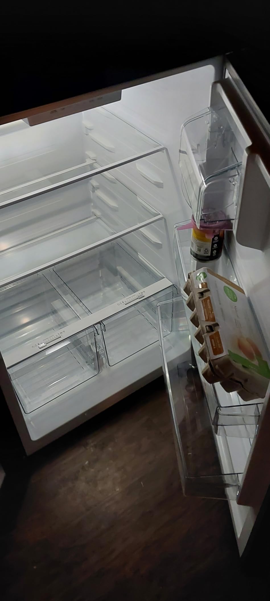 Kenmore 30 in. 18.1 cu. ft. Capacity Refrigerator/Freezer with Adjustable Glass Shelving, Humidity Control Crispers, Ice Maker, ENERGY STAR Certified, Fingerprint Resistant Stainless Steel - Customer Photo 1