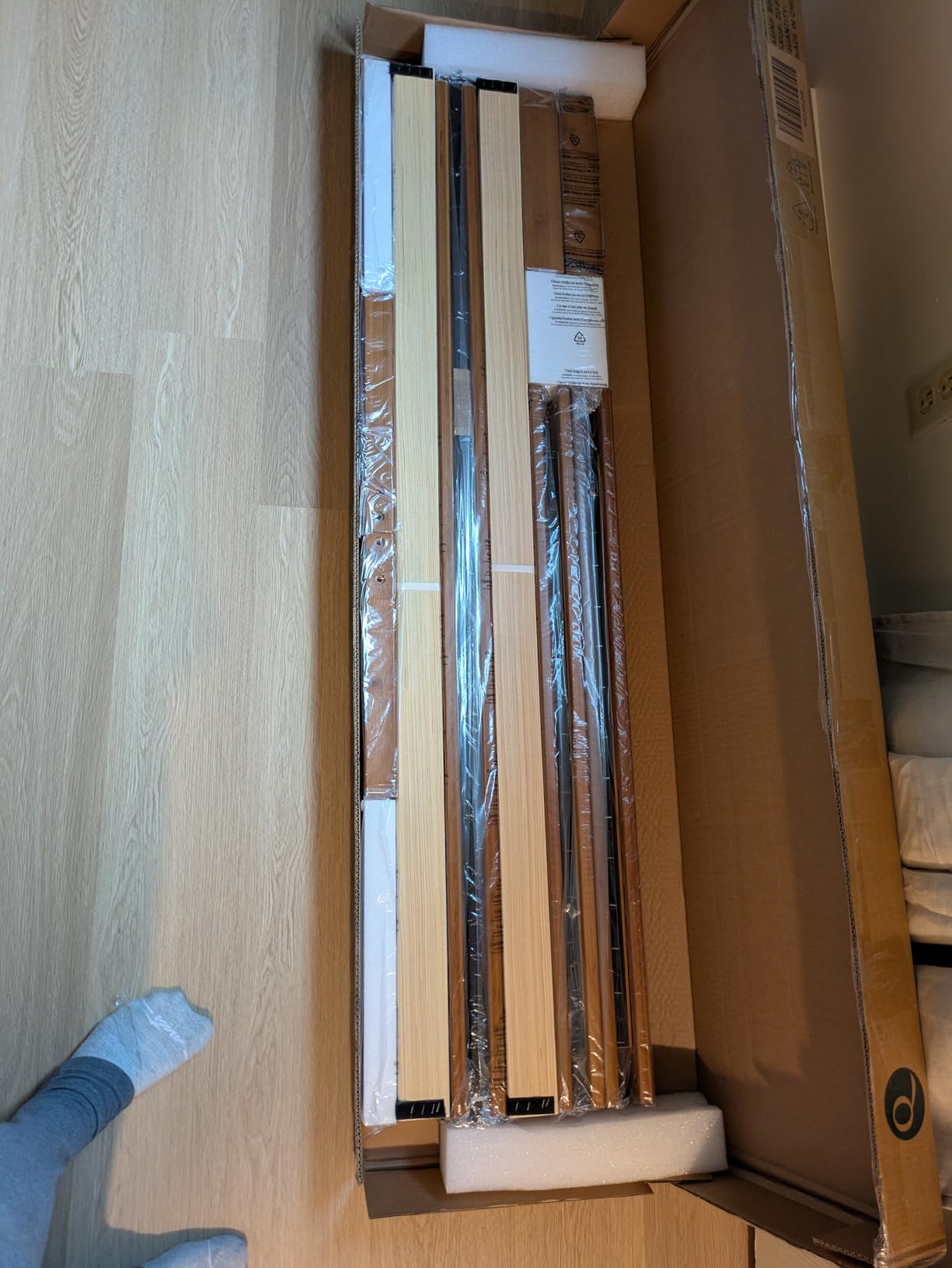 Zinus Ellie 14 Inch Queen Bamboo Platform Bed Frame, Wood Slat Support, No Box Spring Needed, Easy Assembly, Brown - Customer Photo 2