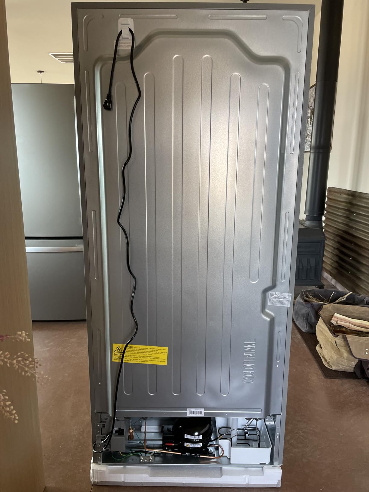 KoolMore 30-Inch and 18.5 cu. ft. Counter Depth French Door Refrigerator with Three Doors and Deep Freezer in Stainless-Steel (KM-RERFDSS-18C) - Customer Photo 2