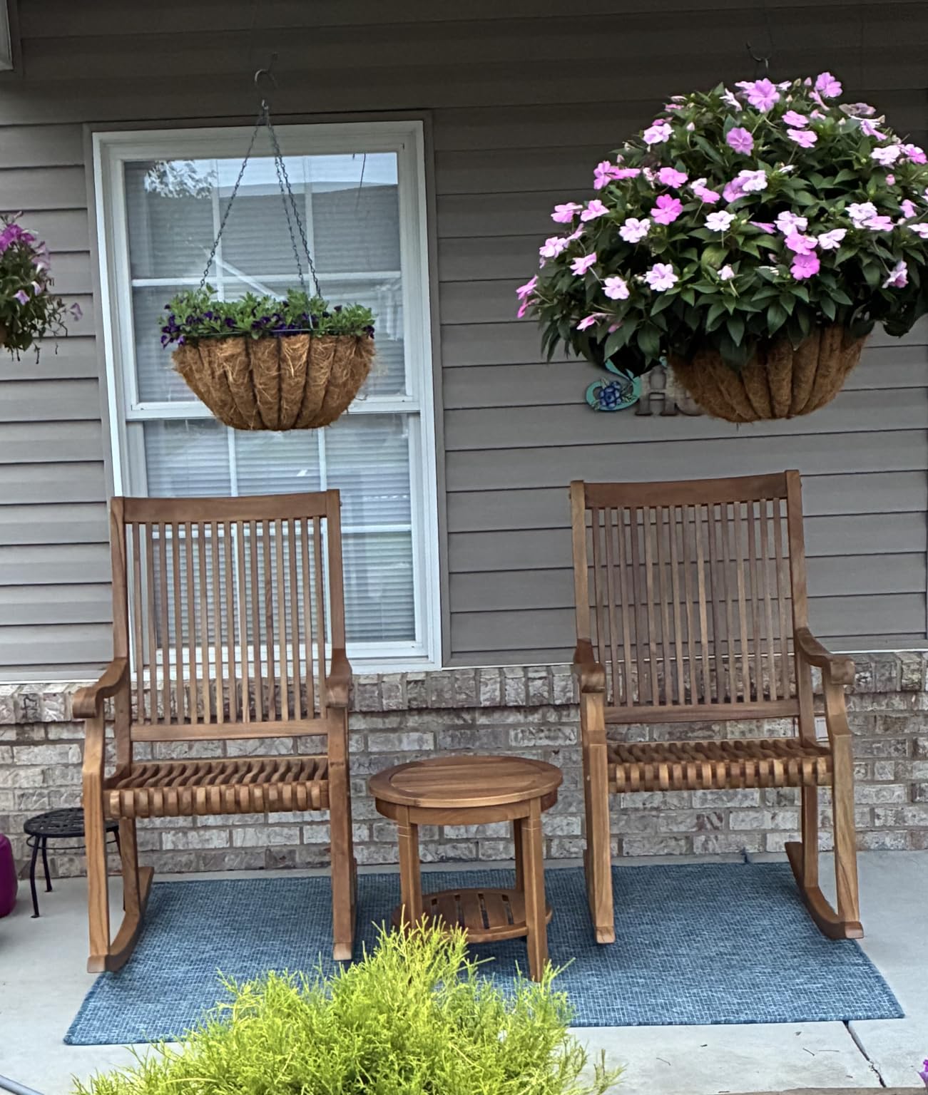 Cambridge Casual Mosko Outdoor Conversation Set, Natural Teak - Customer Photo 1