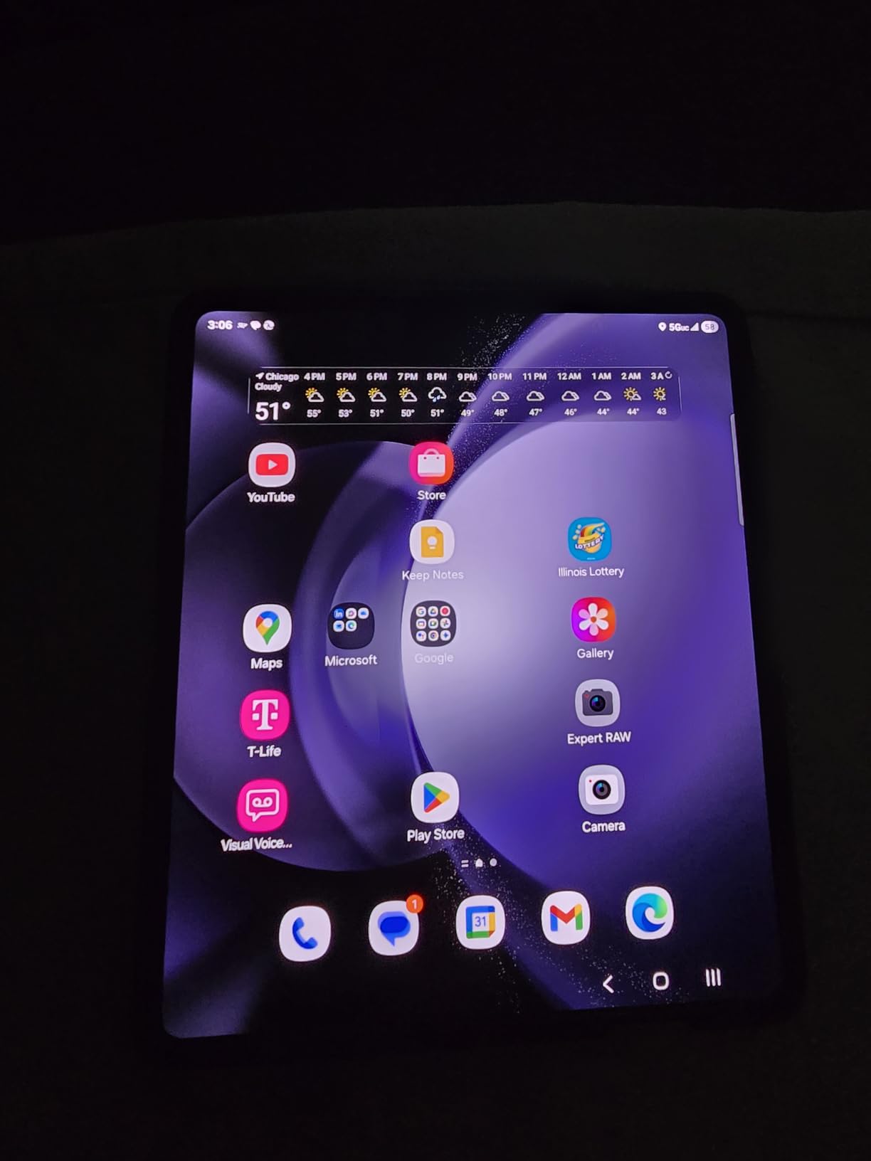 Samsung Galaxy Z Fold 5 5G US Version, 512GB, ICY Blue - Unlocked (Renewed) - Customer Photo 1