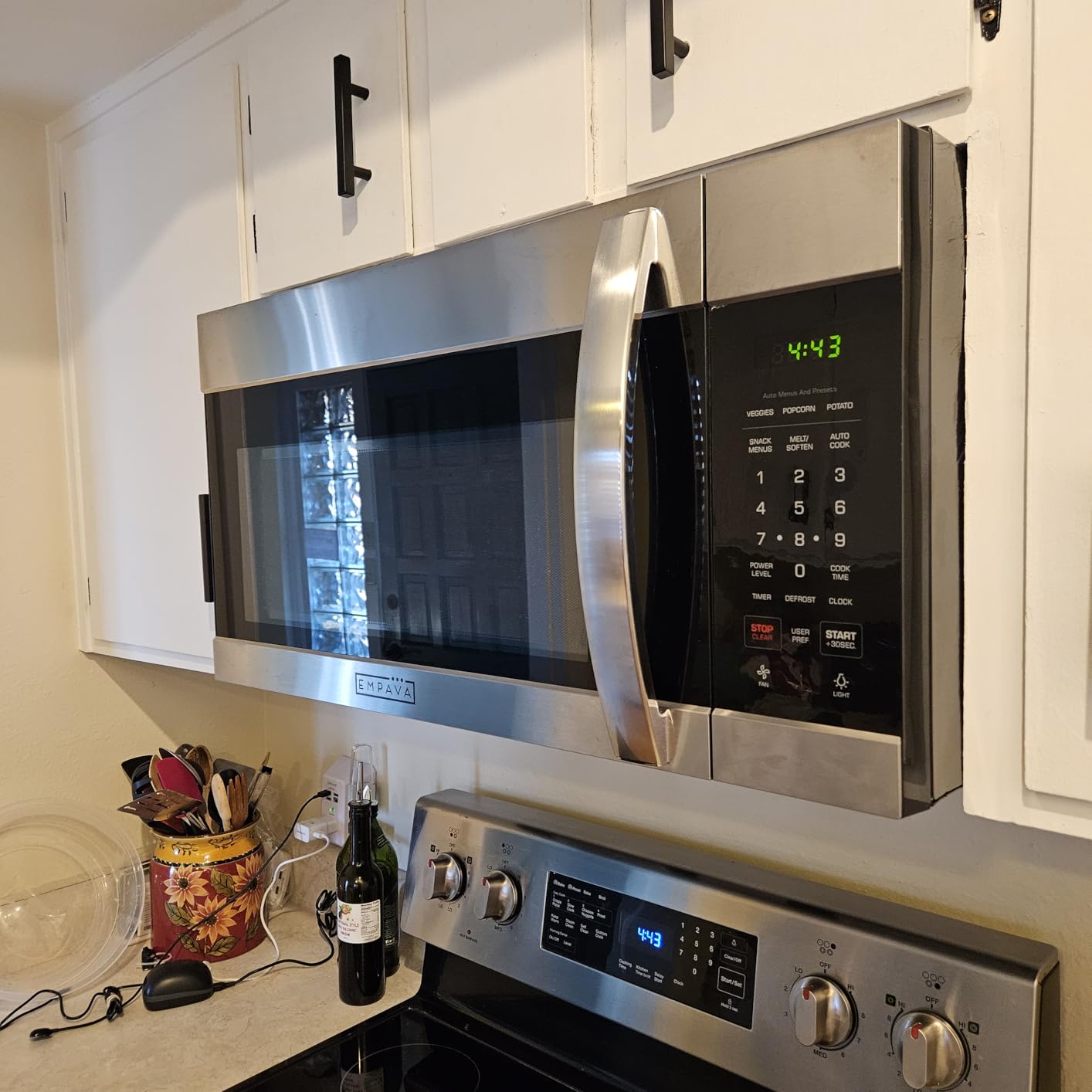 Empava Over the Range Microwave Oven with Screen Touch Control, 1000 Watts, 300 CFM Venting and Sensor Cooking in Stainless Steel, EMPV-30OTR01, Silver - Customer Photo 2